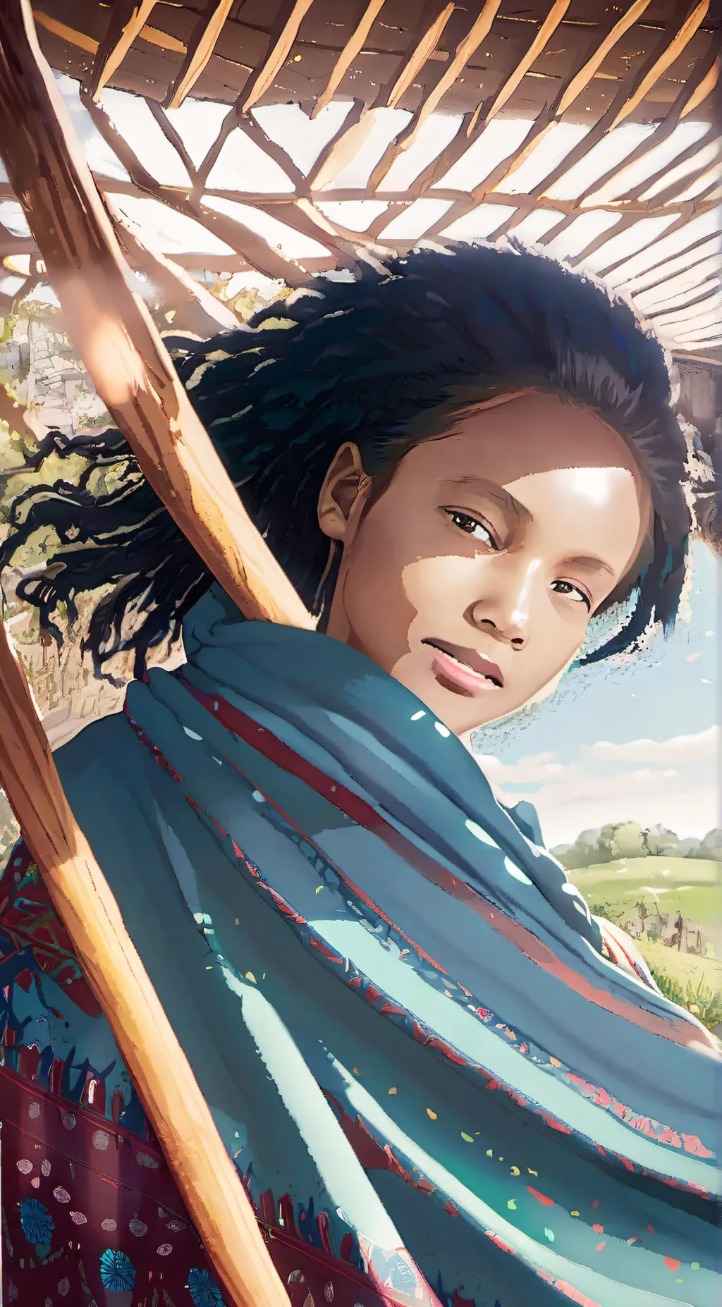 ai character: giggle  background