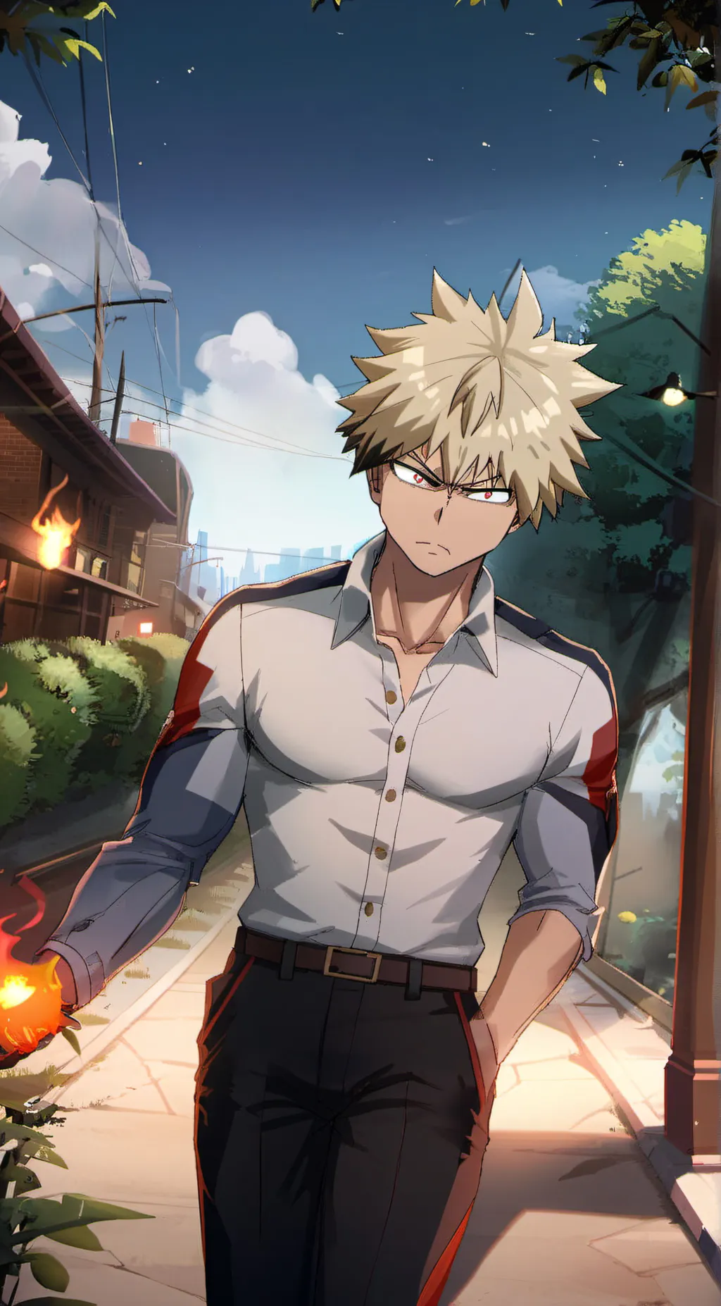 ai character: bakugo:3 background