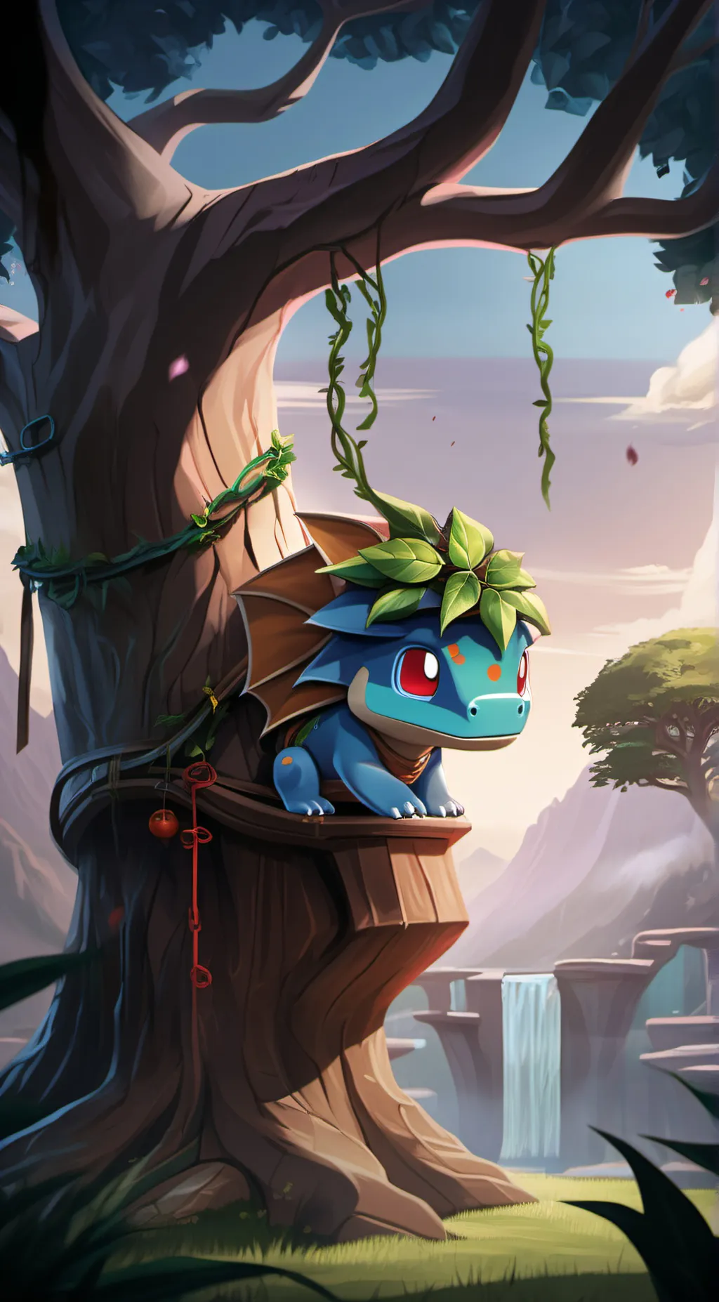 ai character: venosaur  background