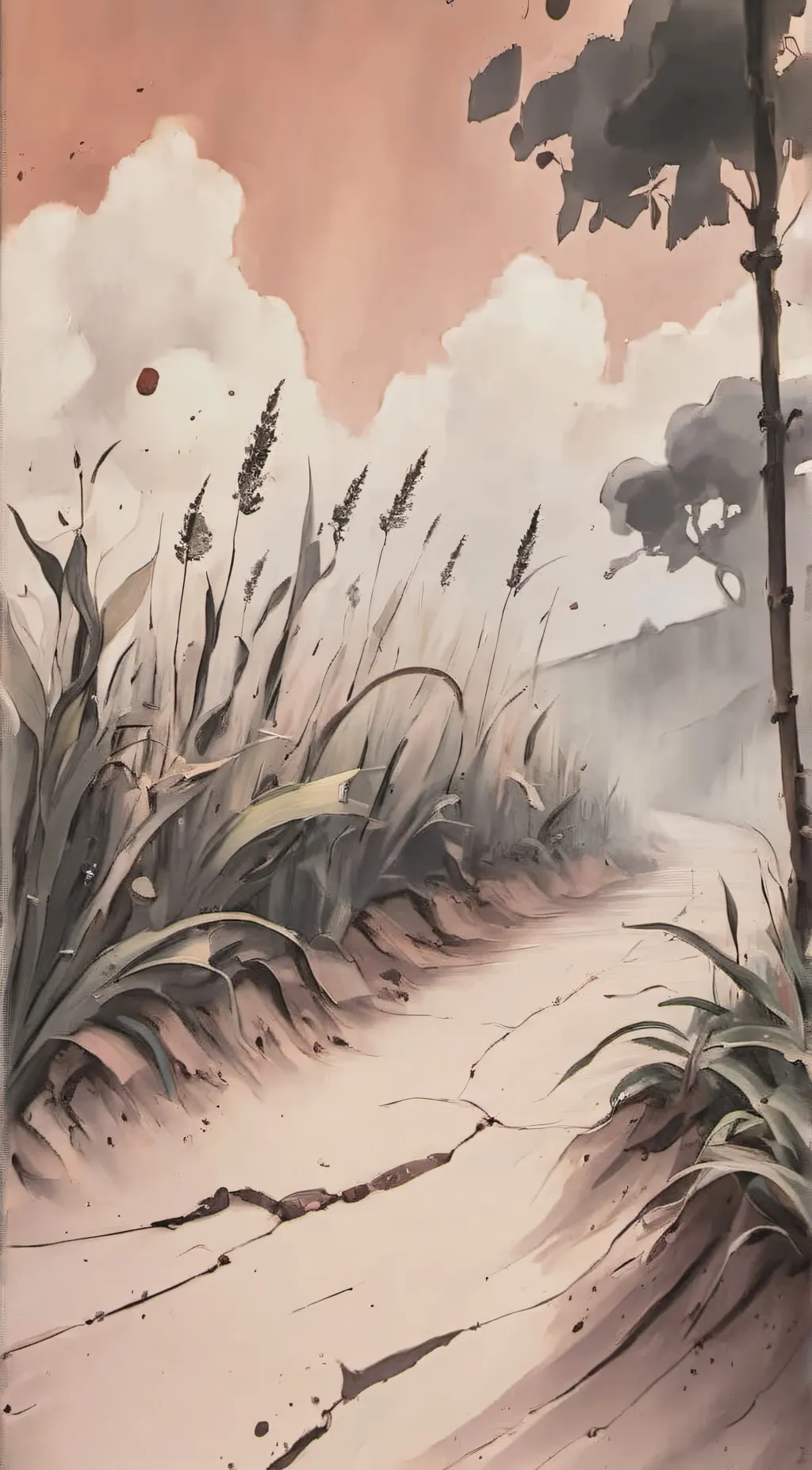 ai character: Grass background