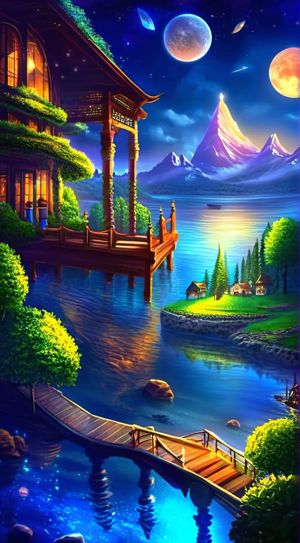 ai character: the calmest place background