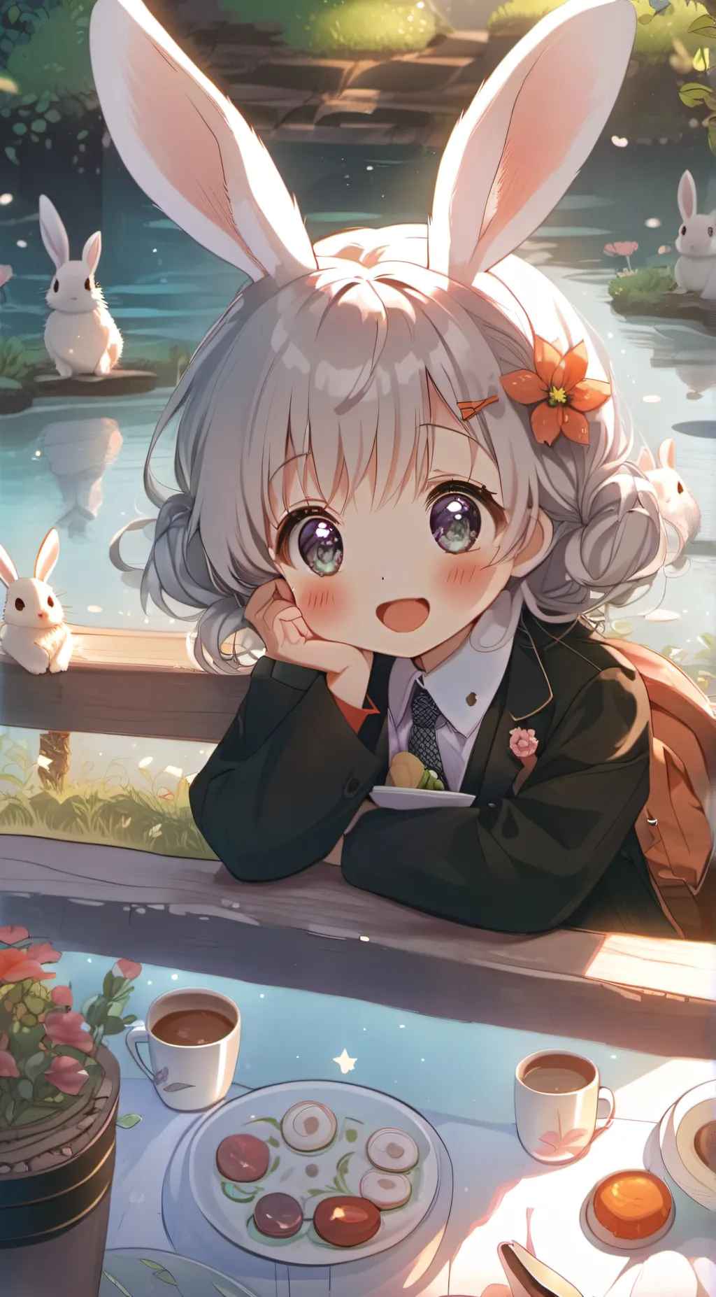 ai character: >^Žœÿ^< background