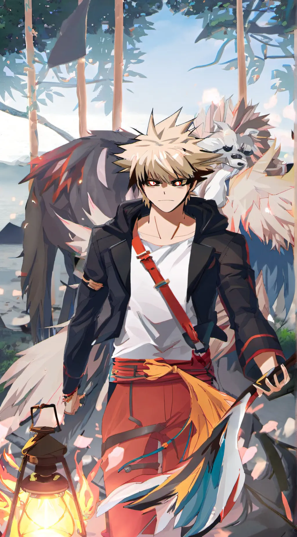 ai character: Bakugou  Villian background