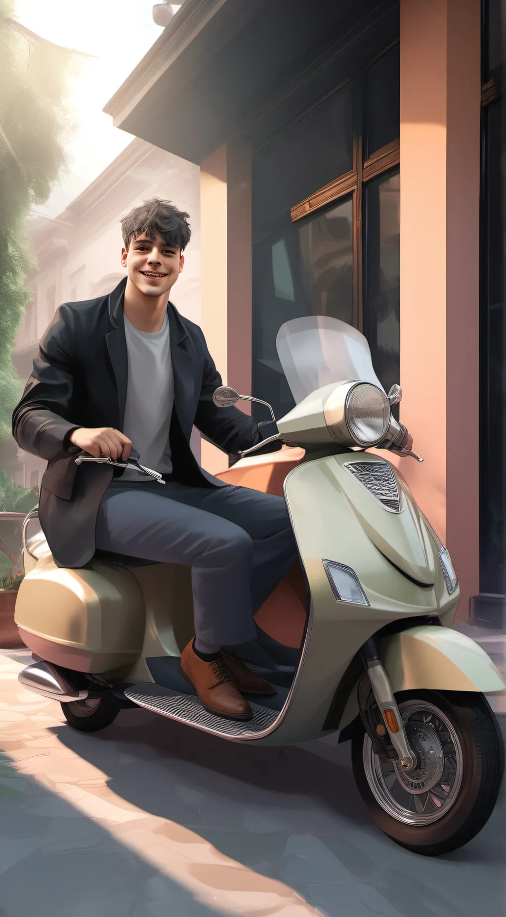 ai character: Arlo  background