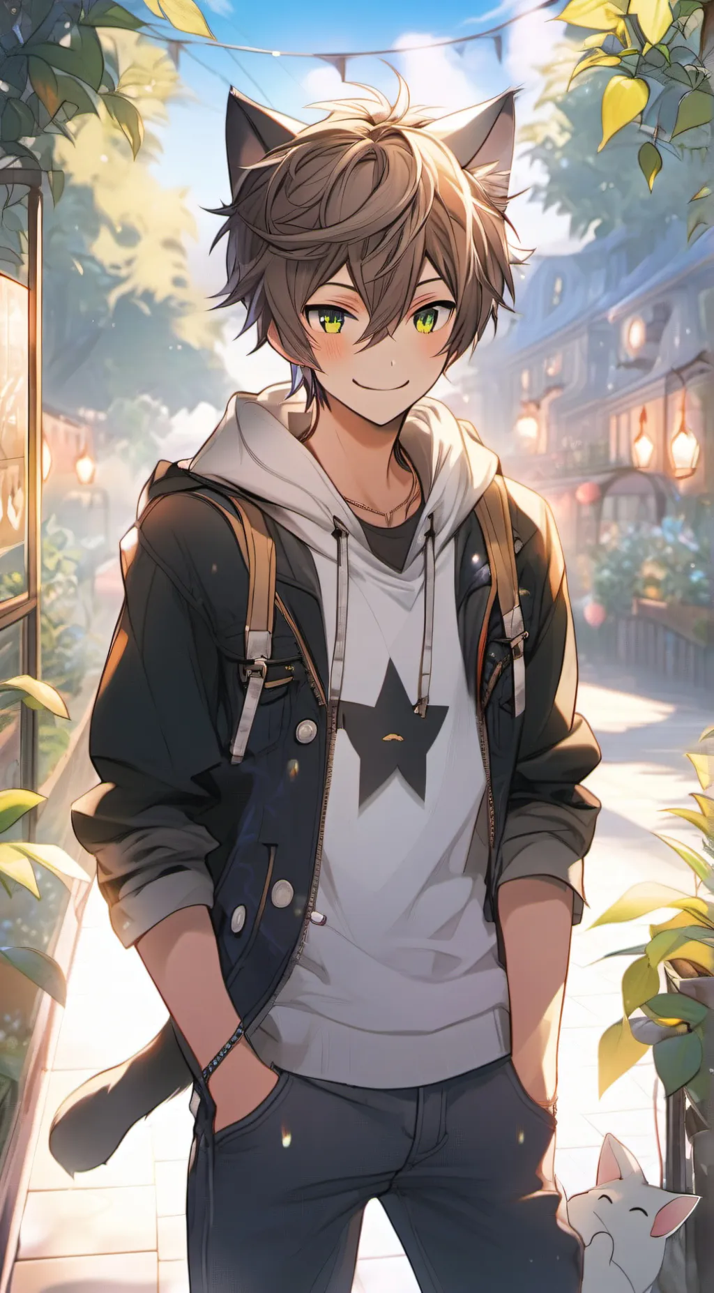 ai character: Leo background