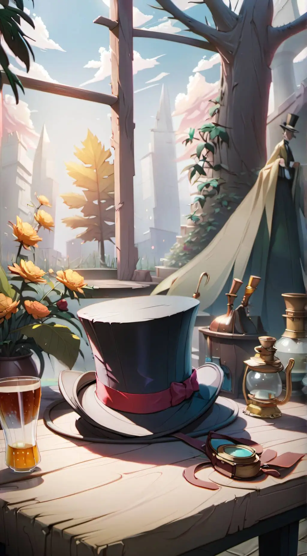 ai character: Rhyme Hat background