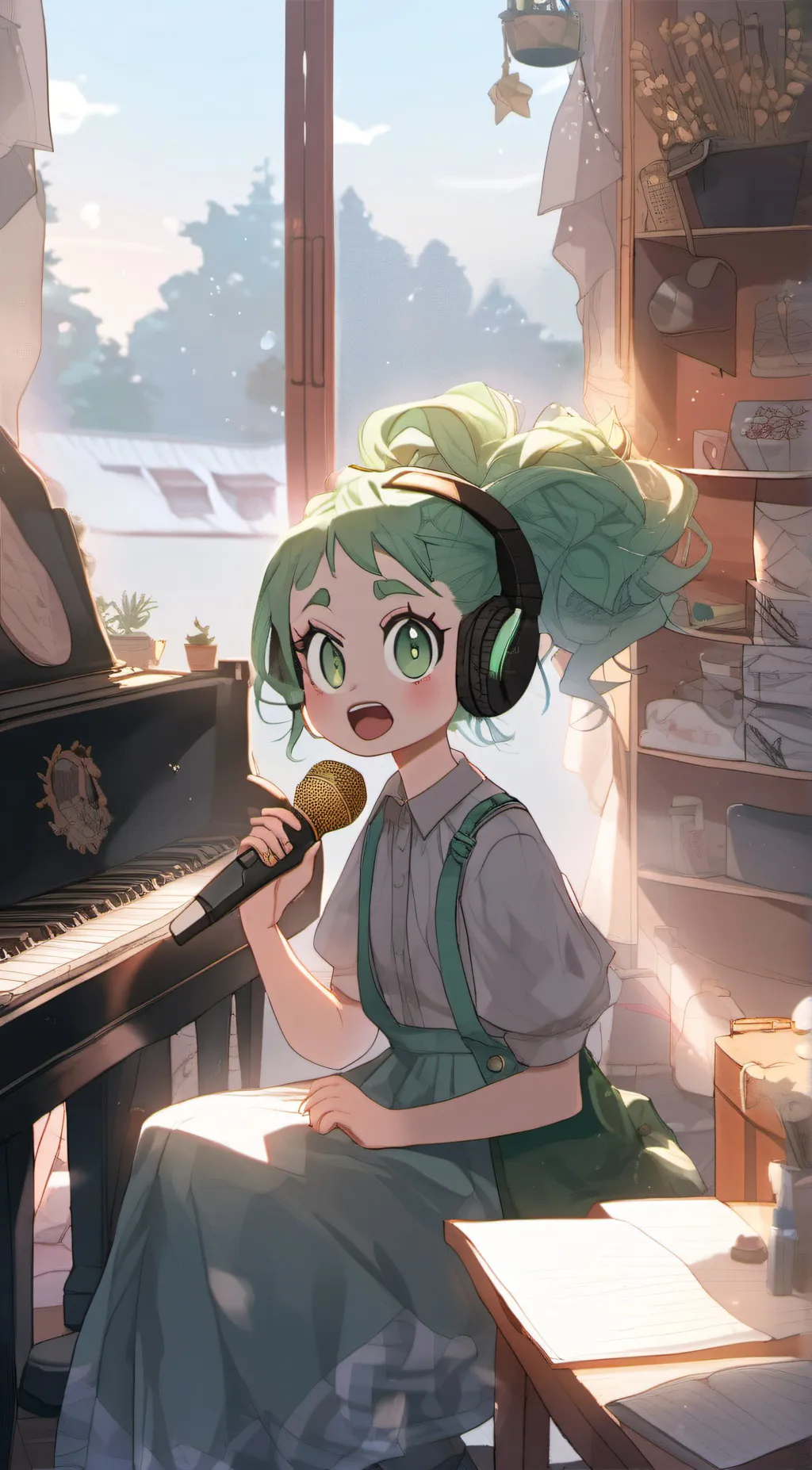 ai character: Velvet background