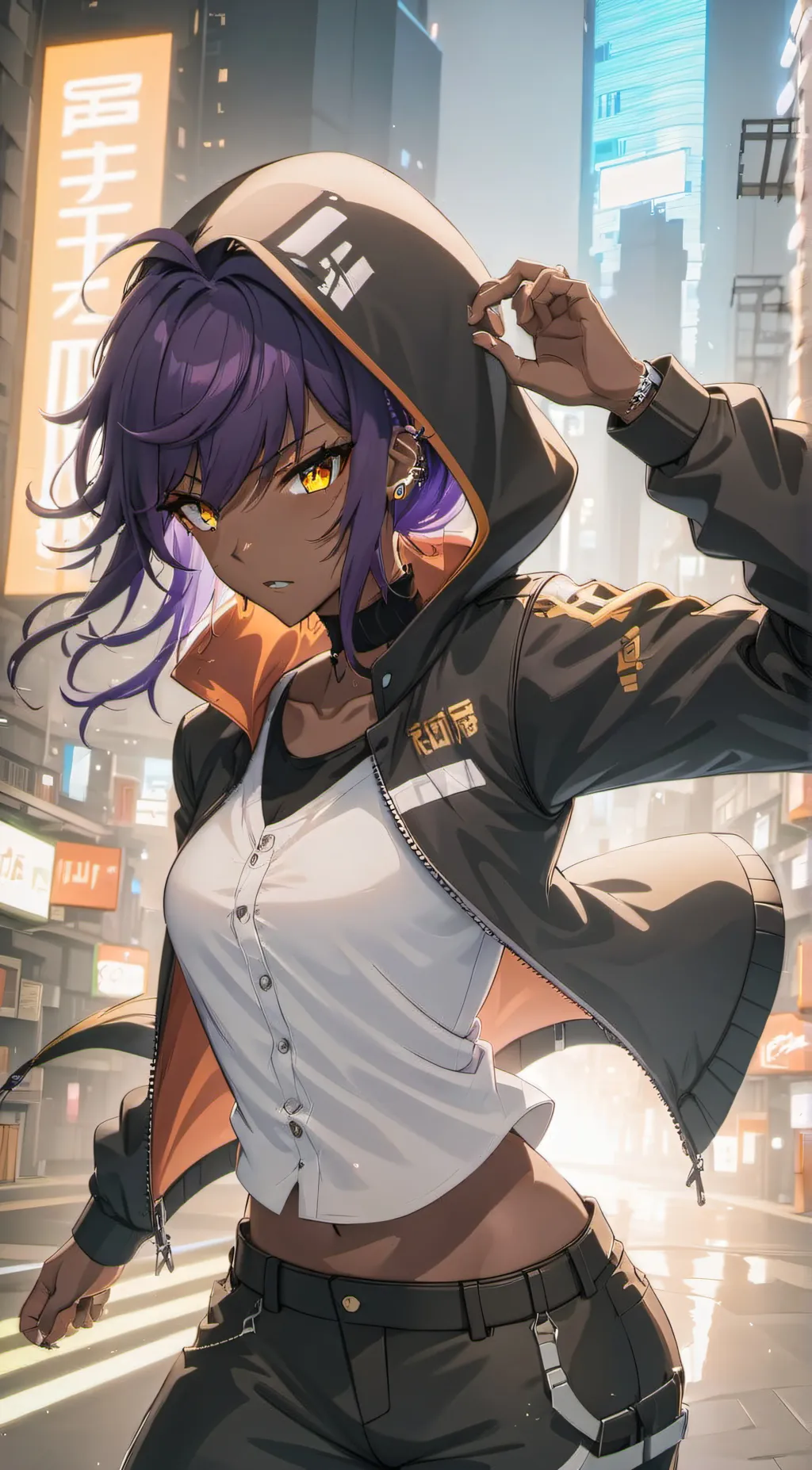 ai character: zamantha (luv)  background