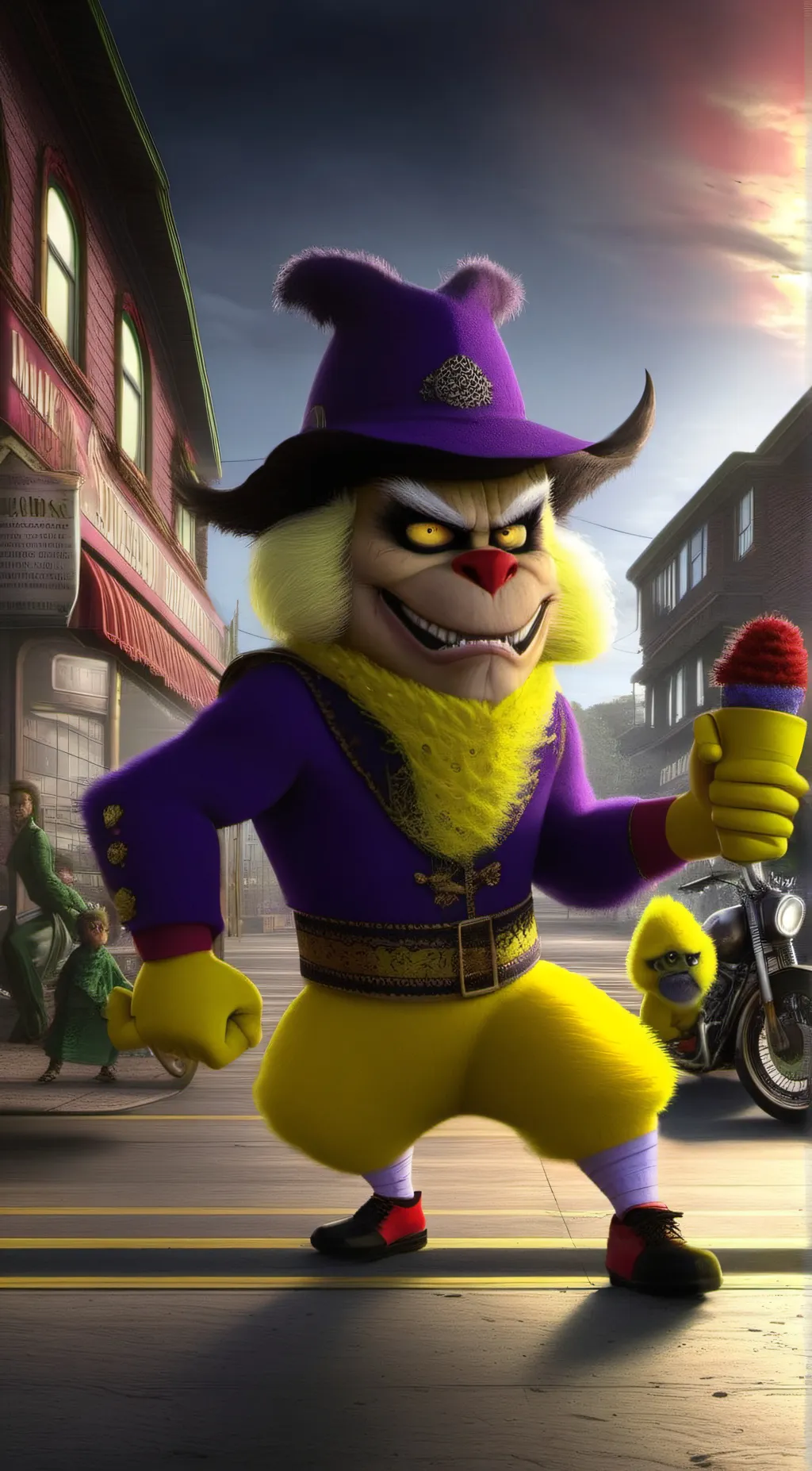 ai character: grinch background