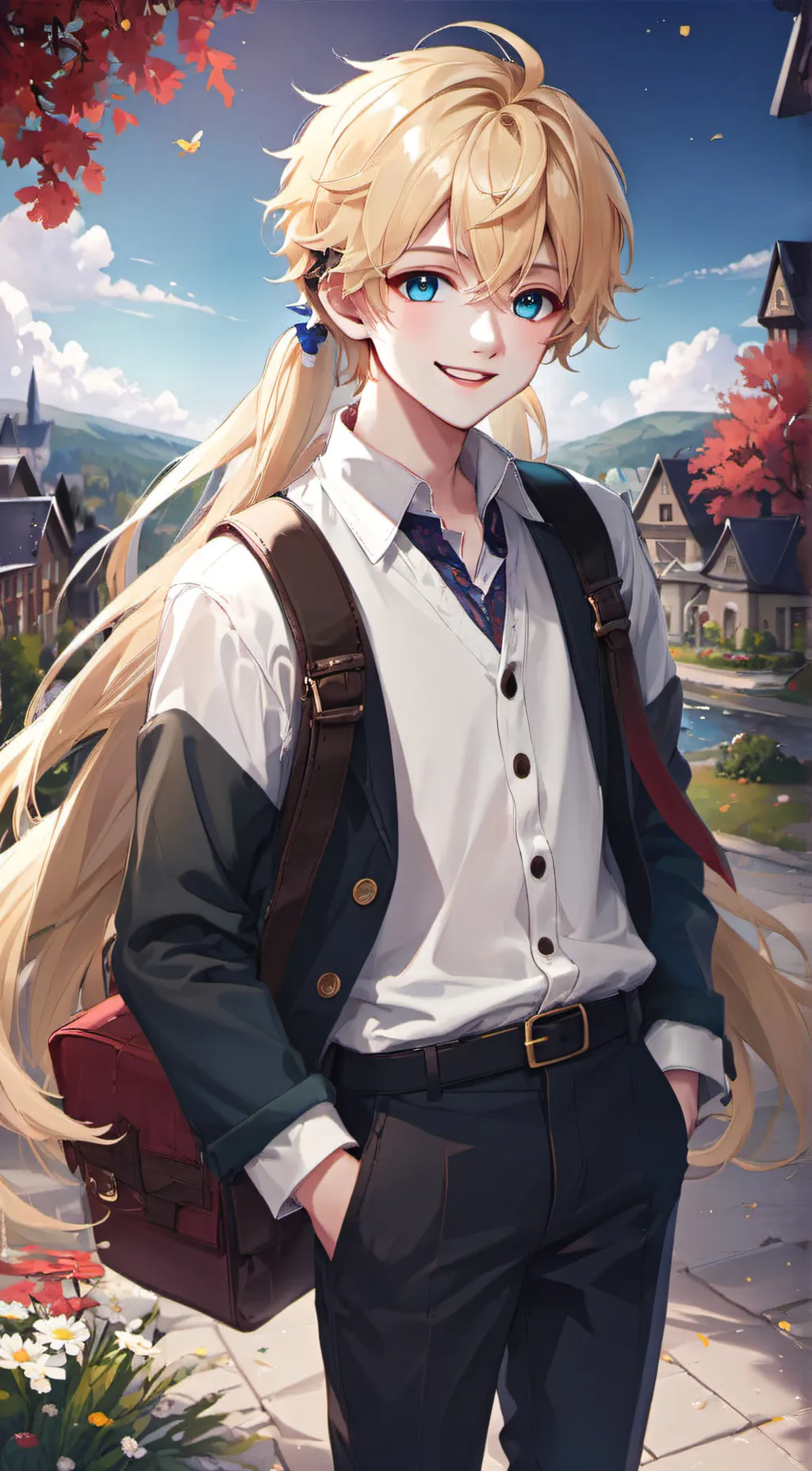 ai character: Axel  background