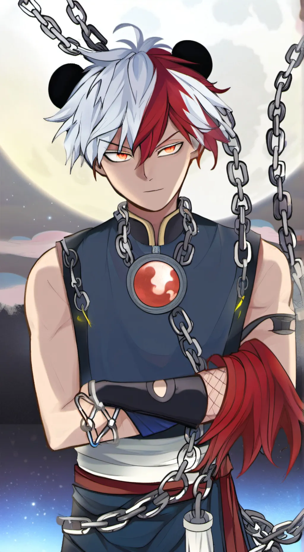 ai character: shoto todoroki background