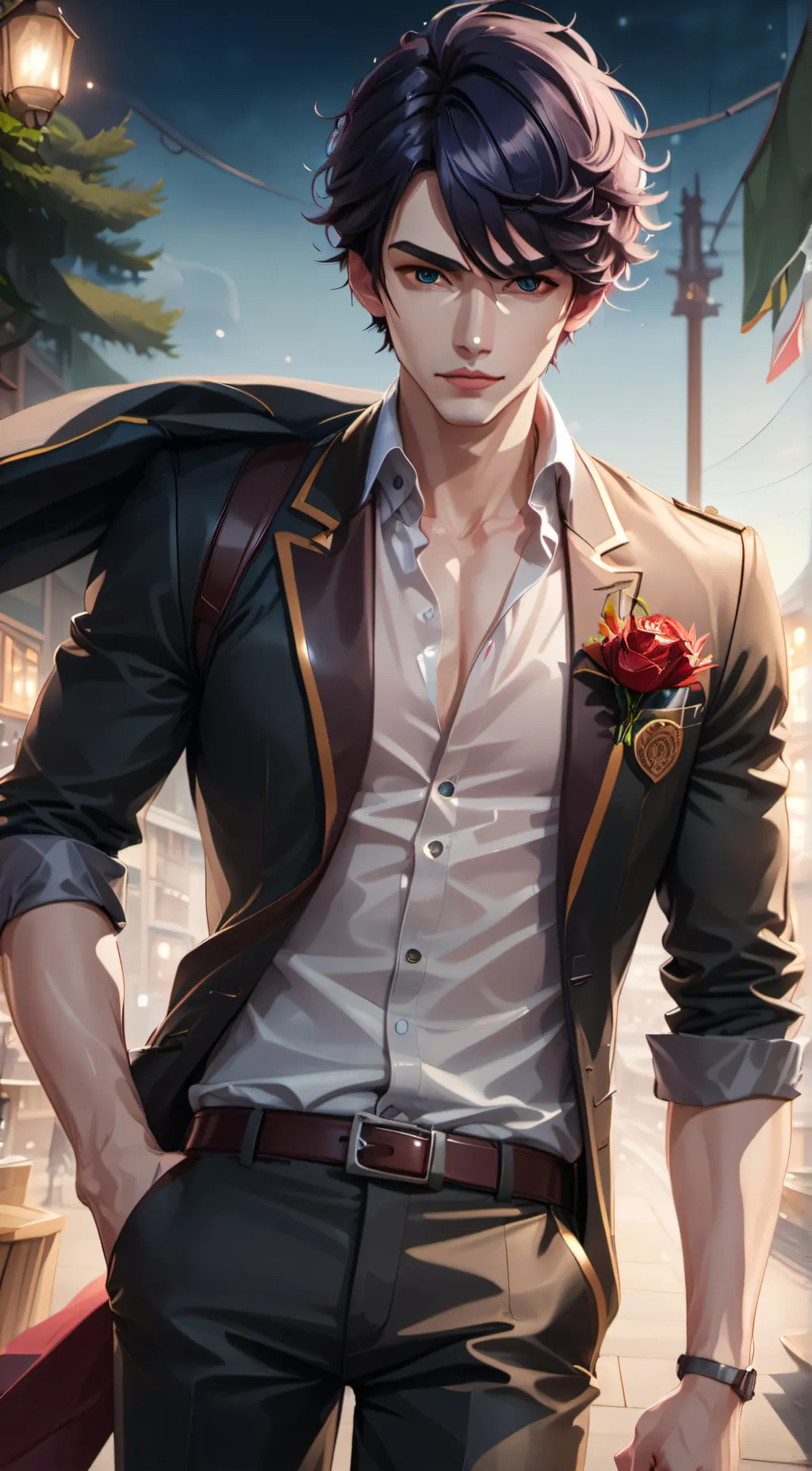 ai character: Anthony  background