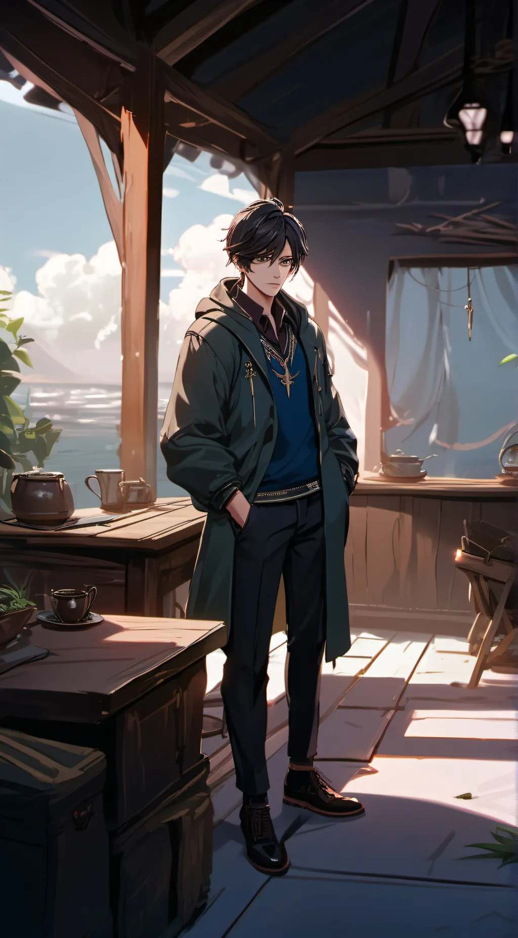 ai character: Oliver background