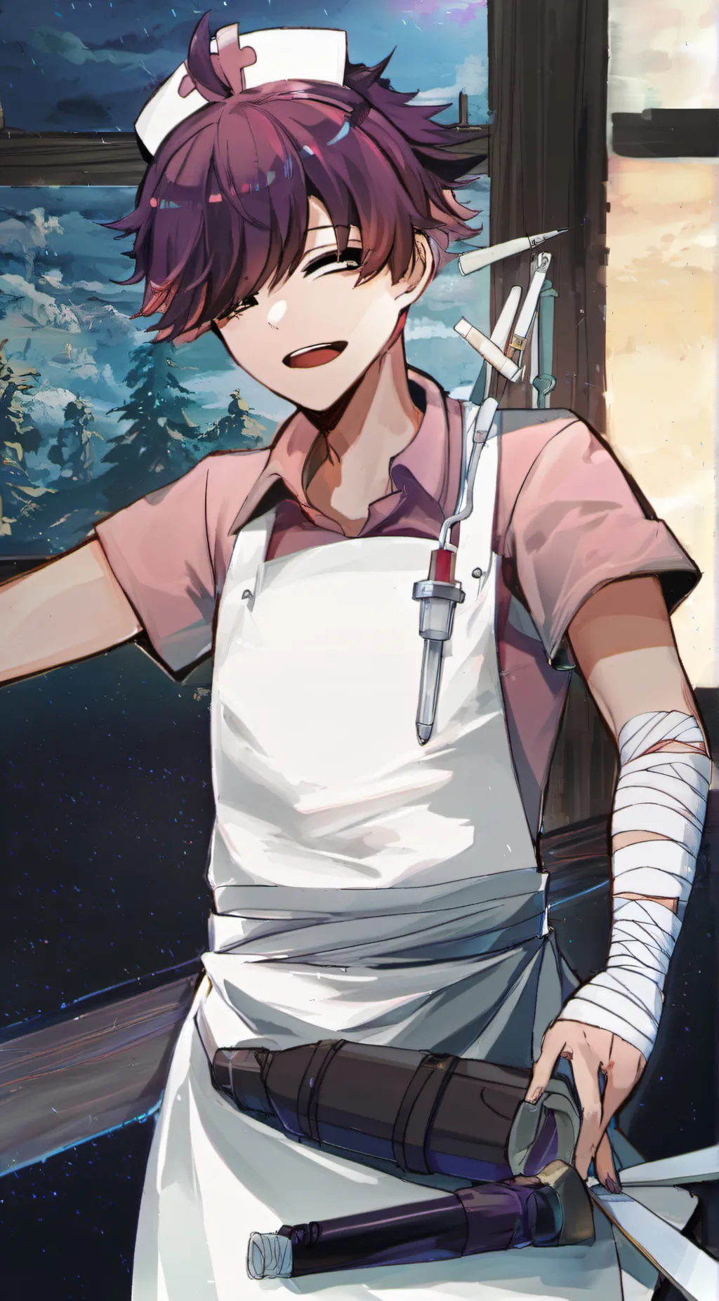 ai character: Tsumiki m. background