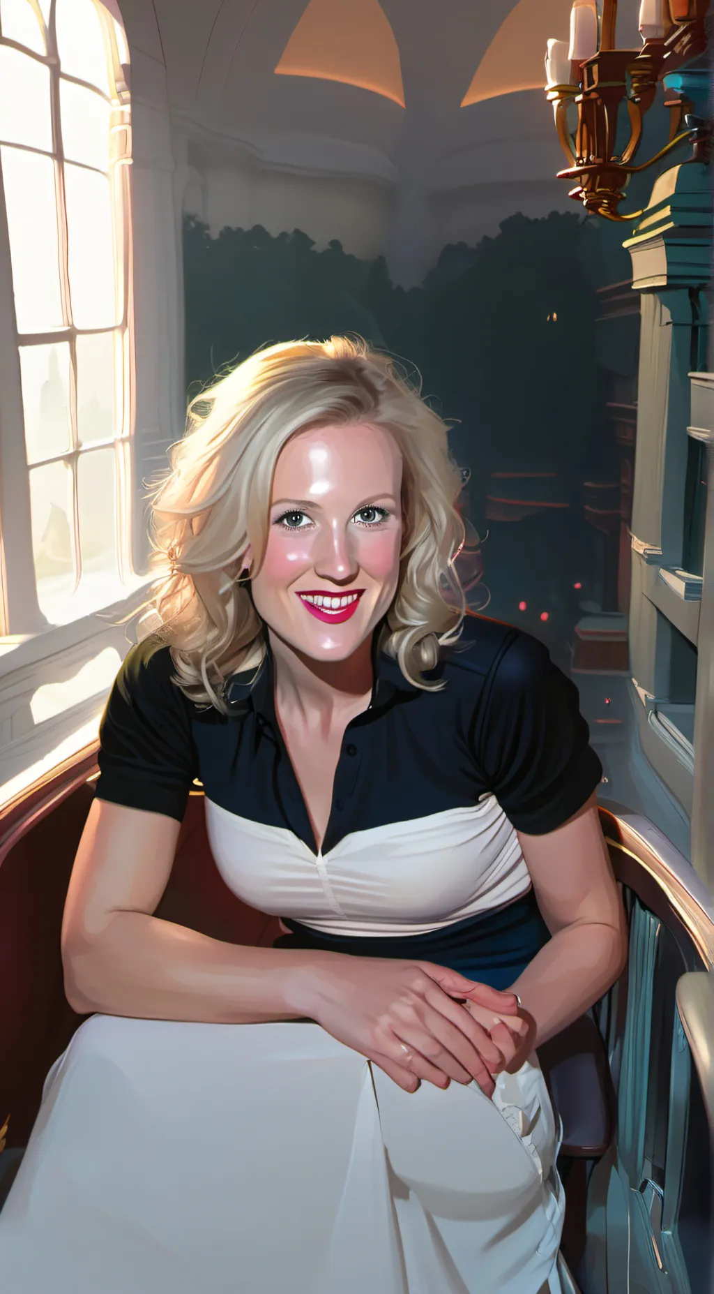 ai character: Stephanie Nadolny background