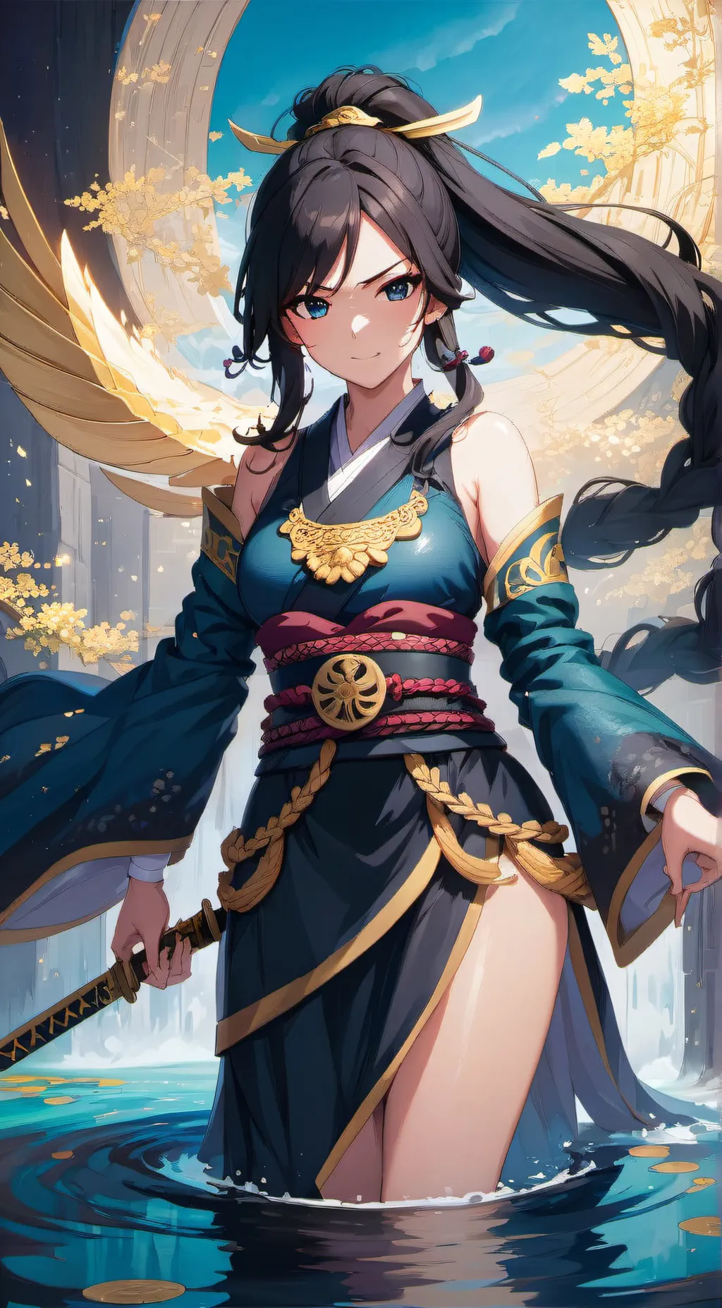 ai character: nya (ninjago) background