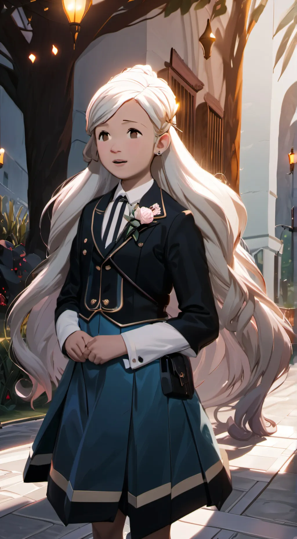 ai character: dumb kid Mallory  background