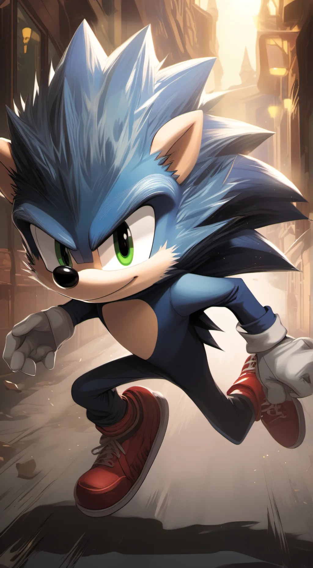 ai character: is just sonic  background