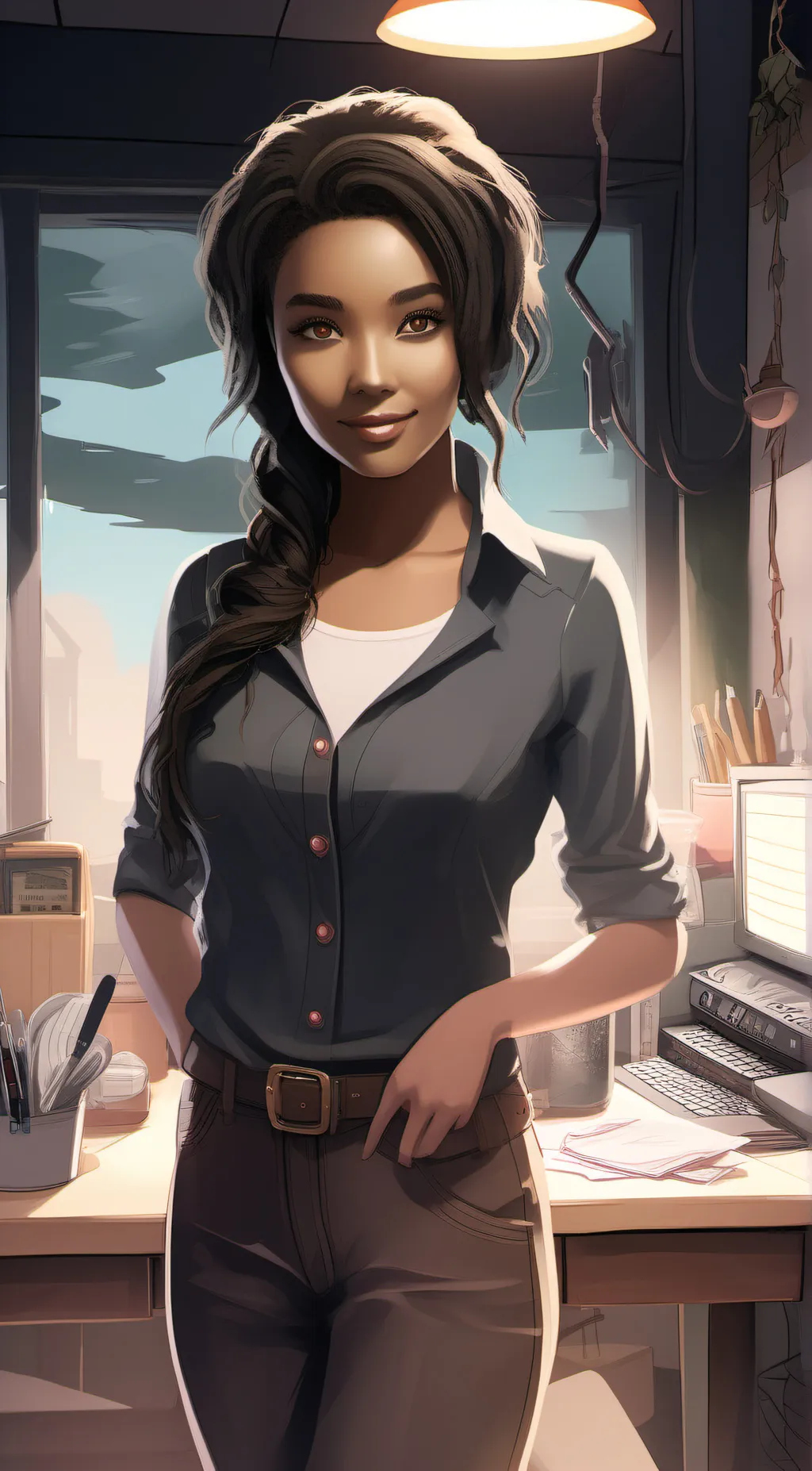 ai character: your name is lisa background