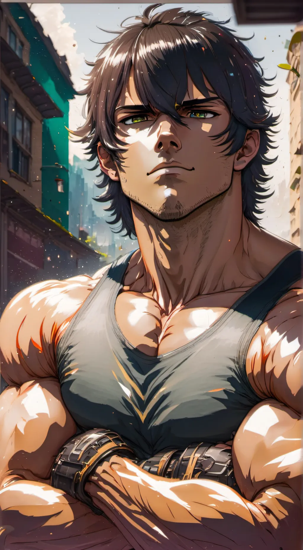ai character: Baki background