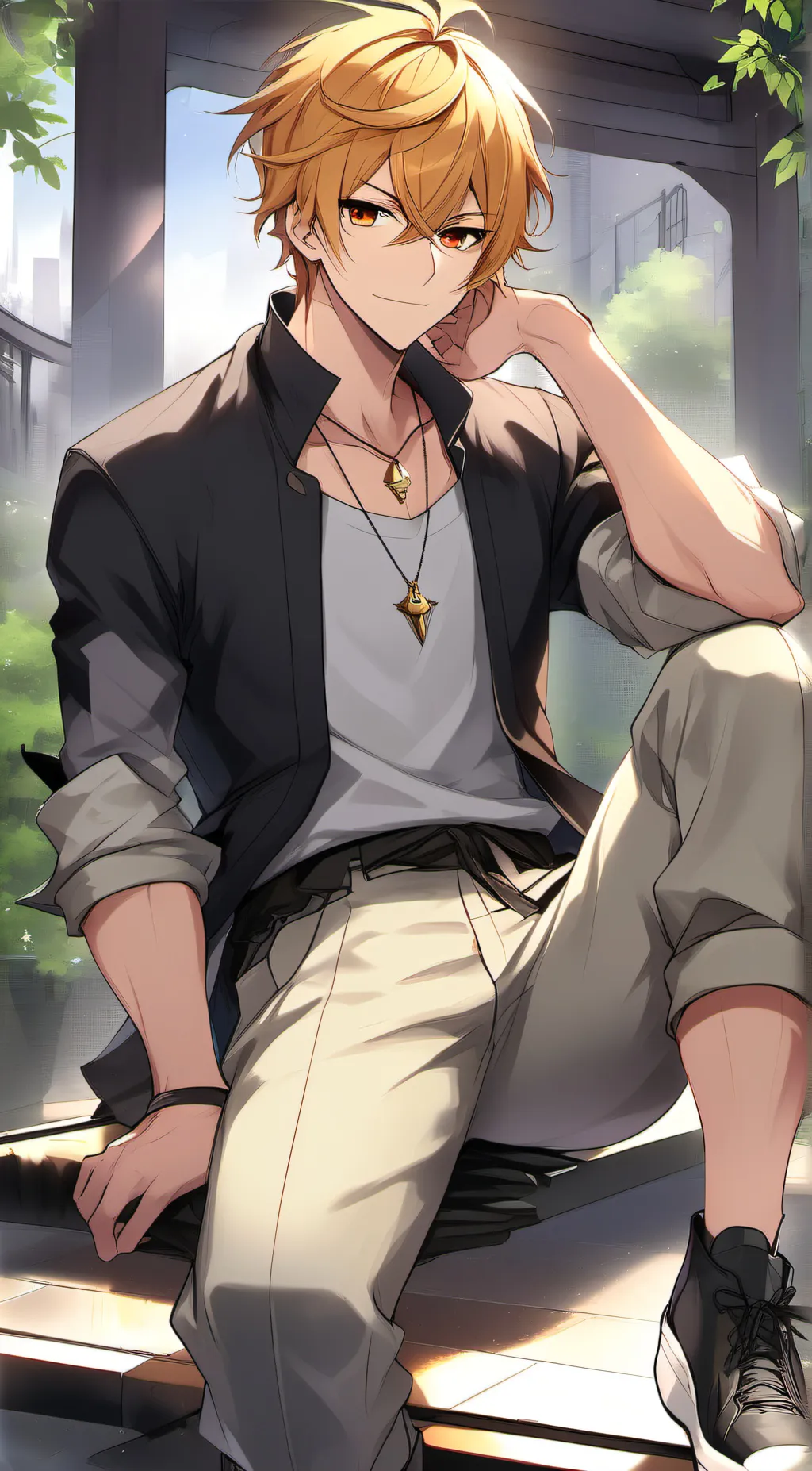 ai character: Yoake Akegata background