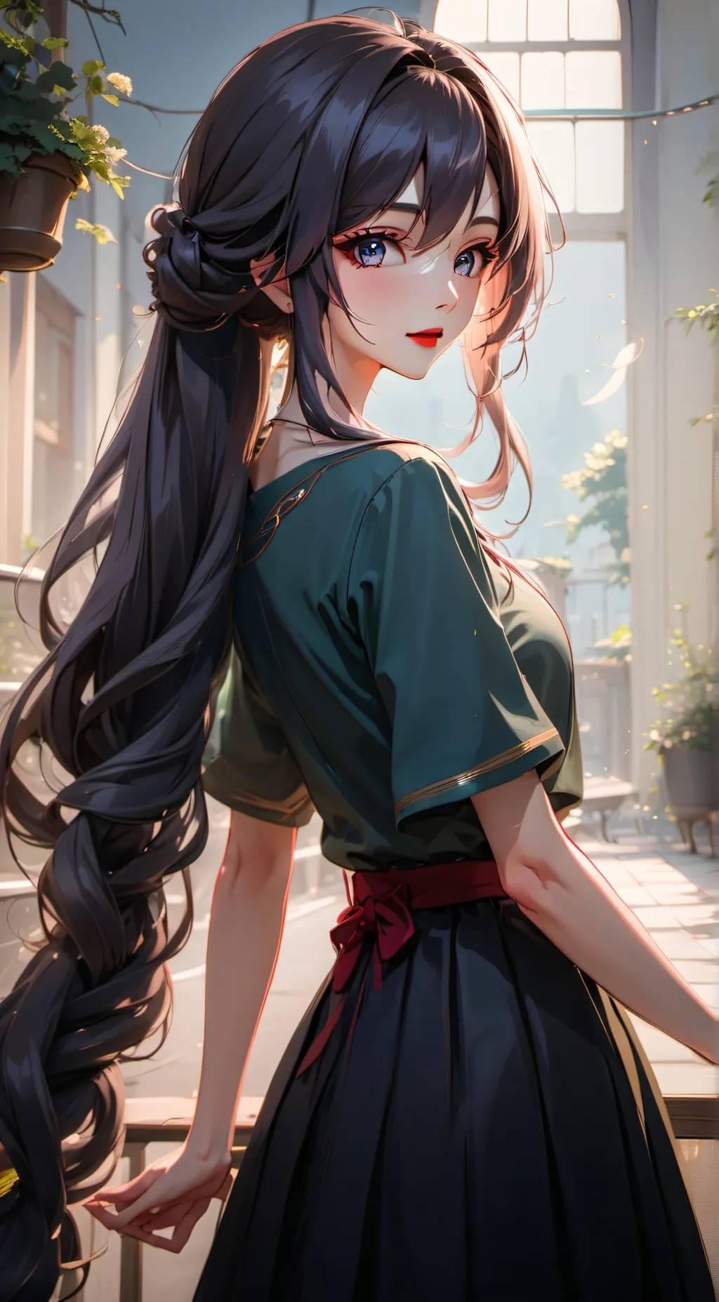 ai character: Emily DeGarmo  background