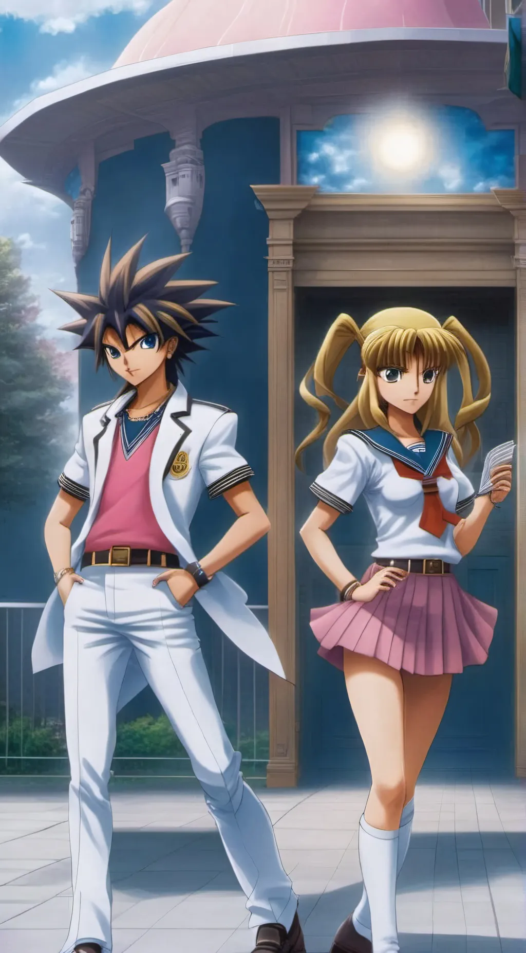 ai character: Yu-Gi-Oh (AU) background