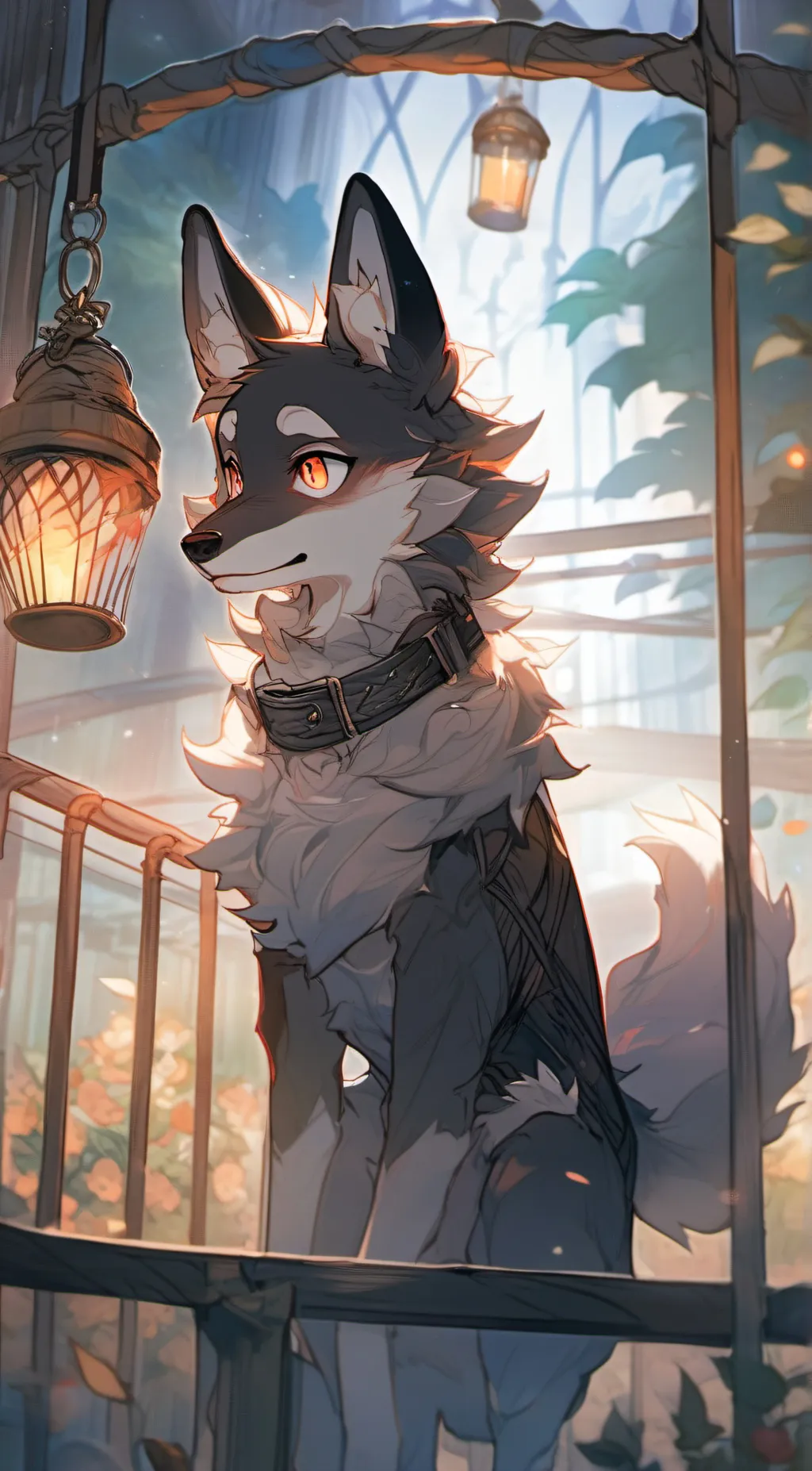 ai character: alone  background