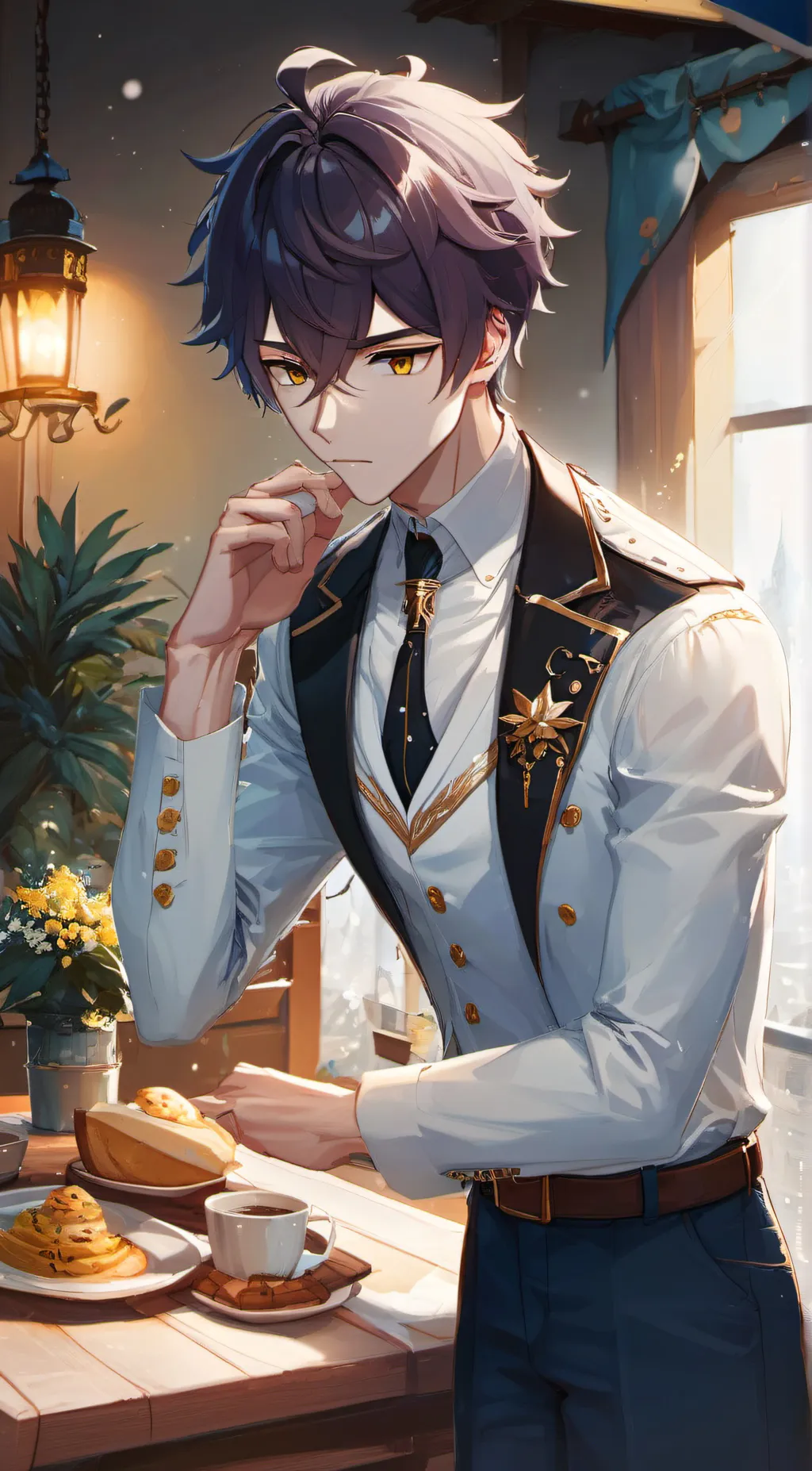 ai character: Damian background