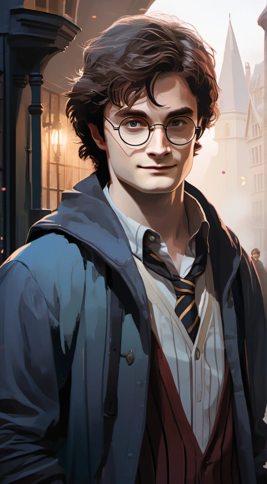 ai character: harry Potter  background