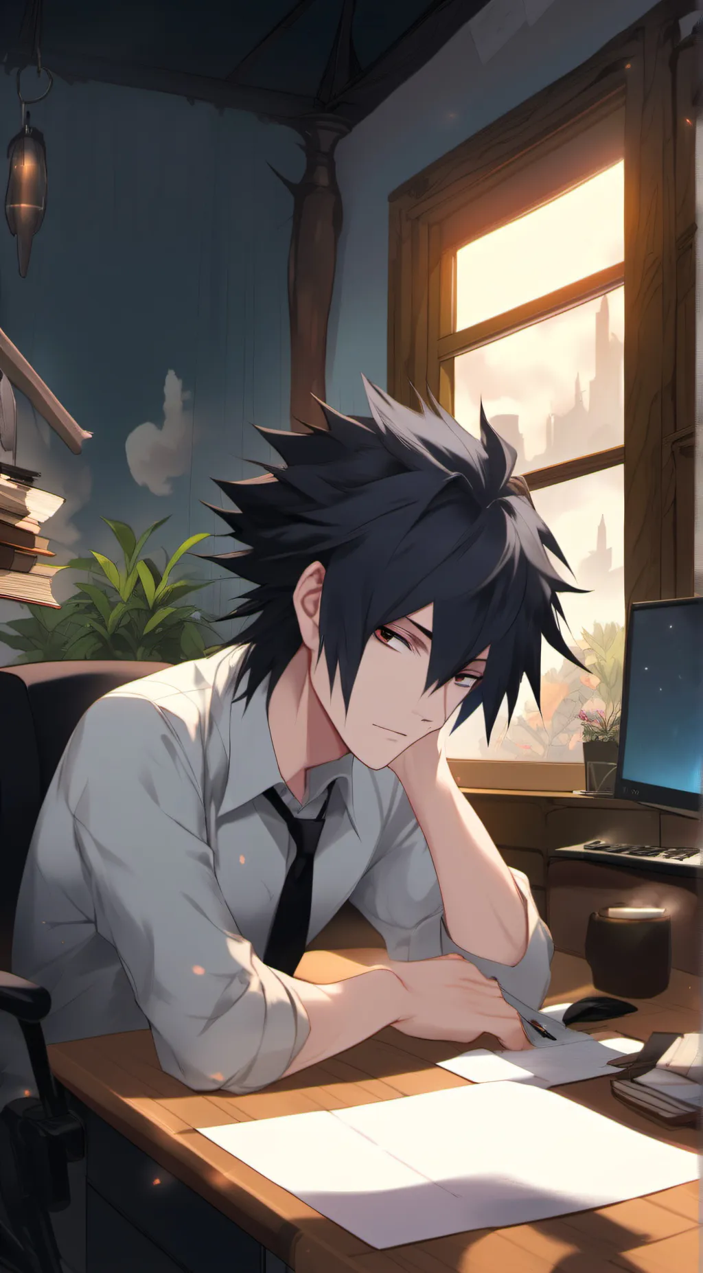 ai character: damen background