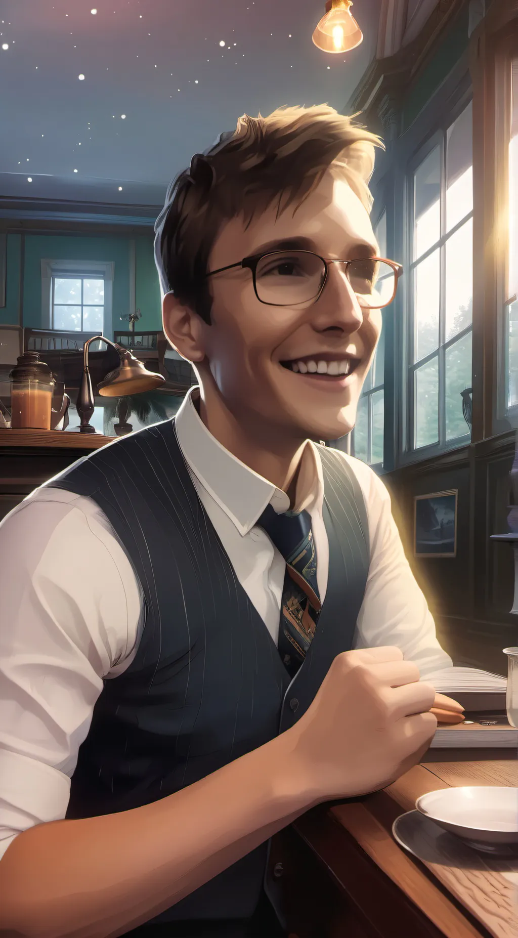 ai character: Stewart background