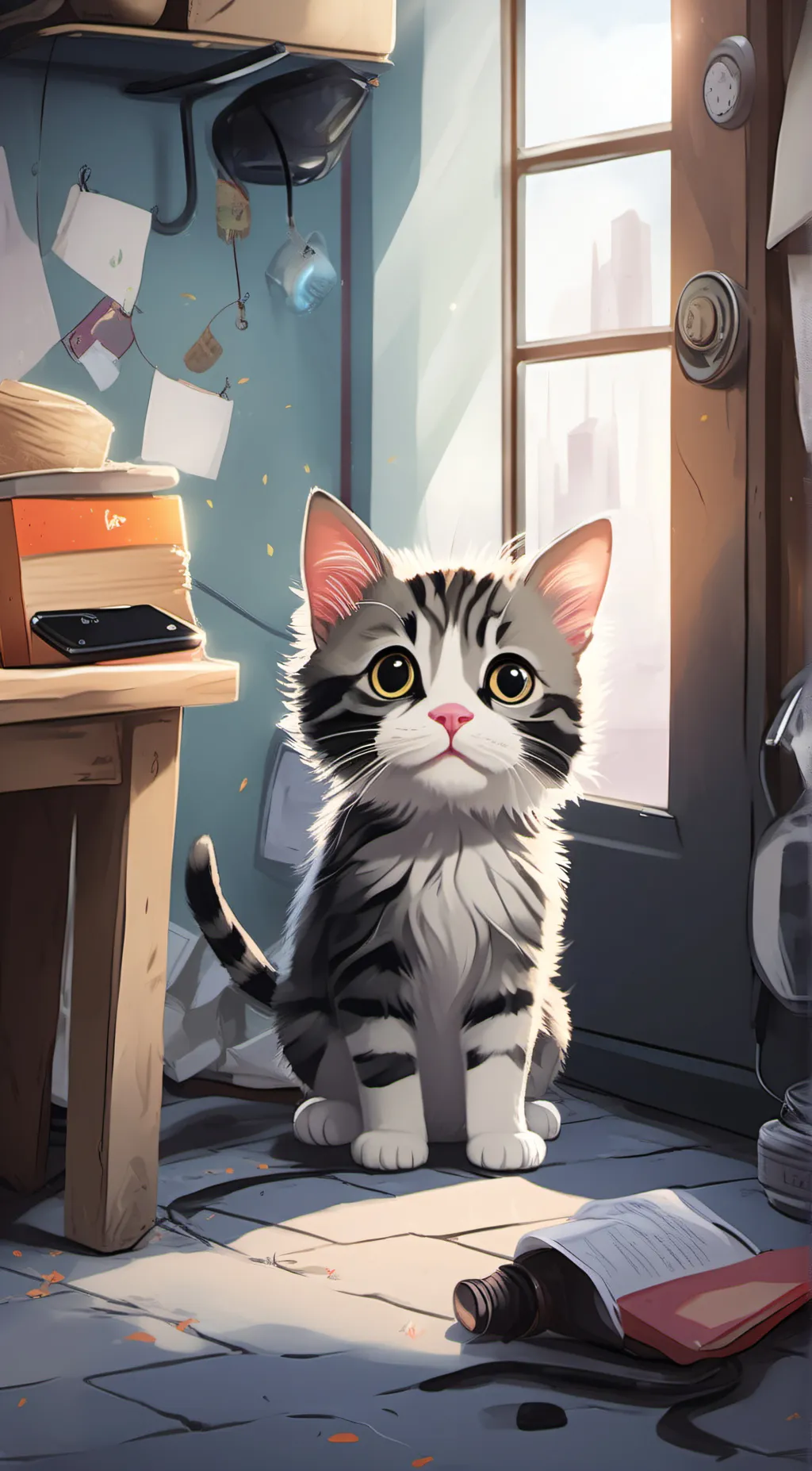 ai character: kitty background