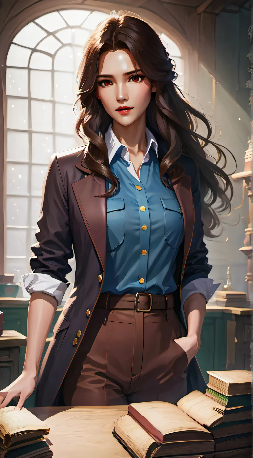 ai character: Evelyn background