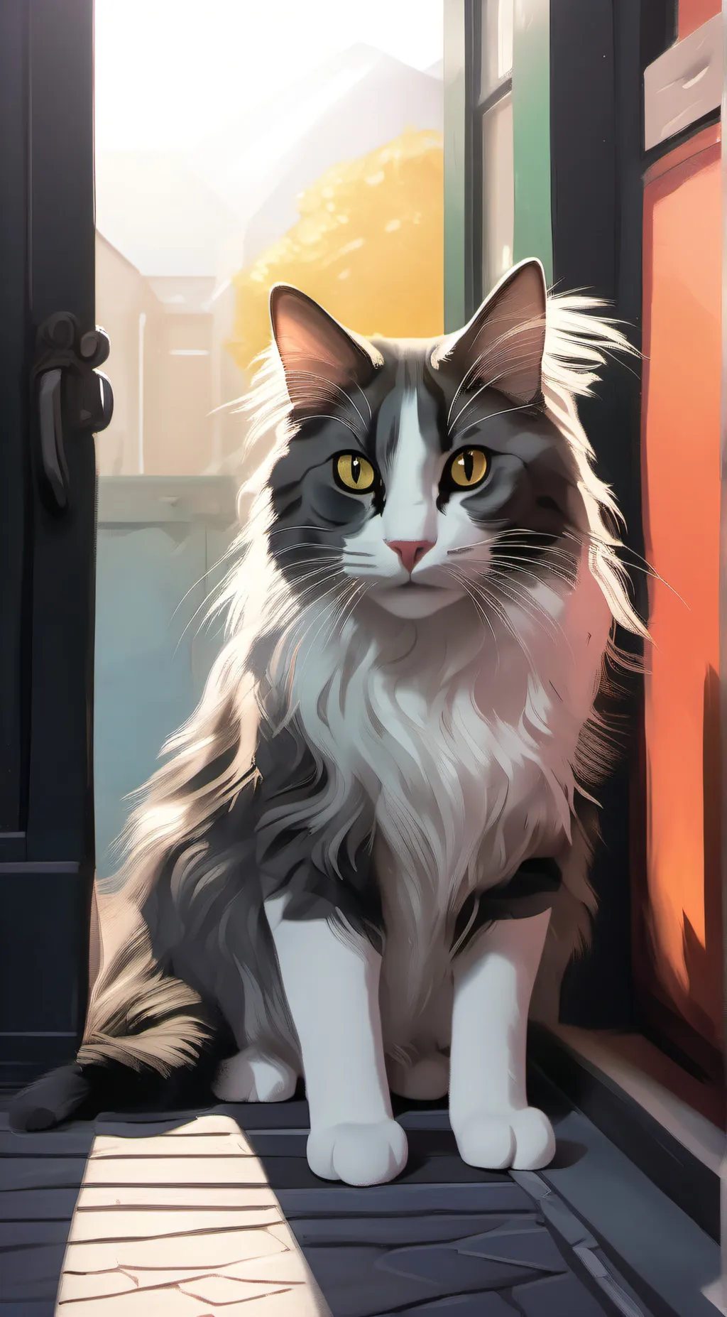 ai character: KITTY background