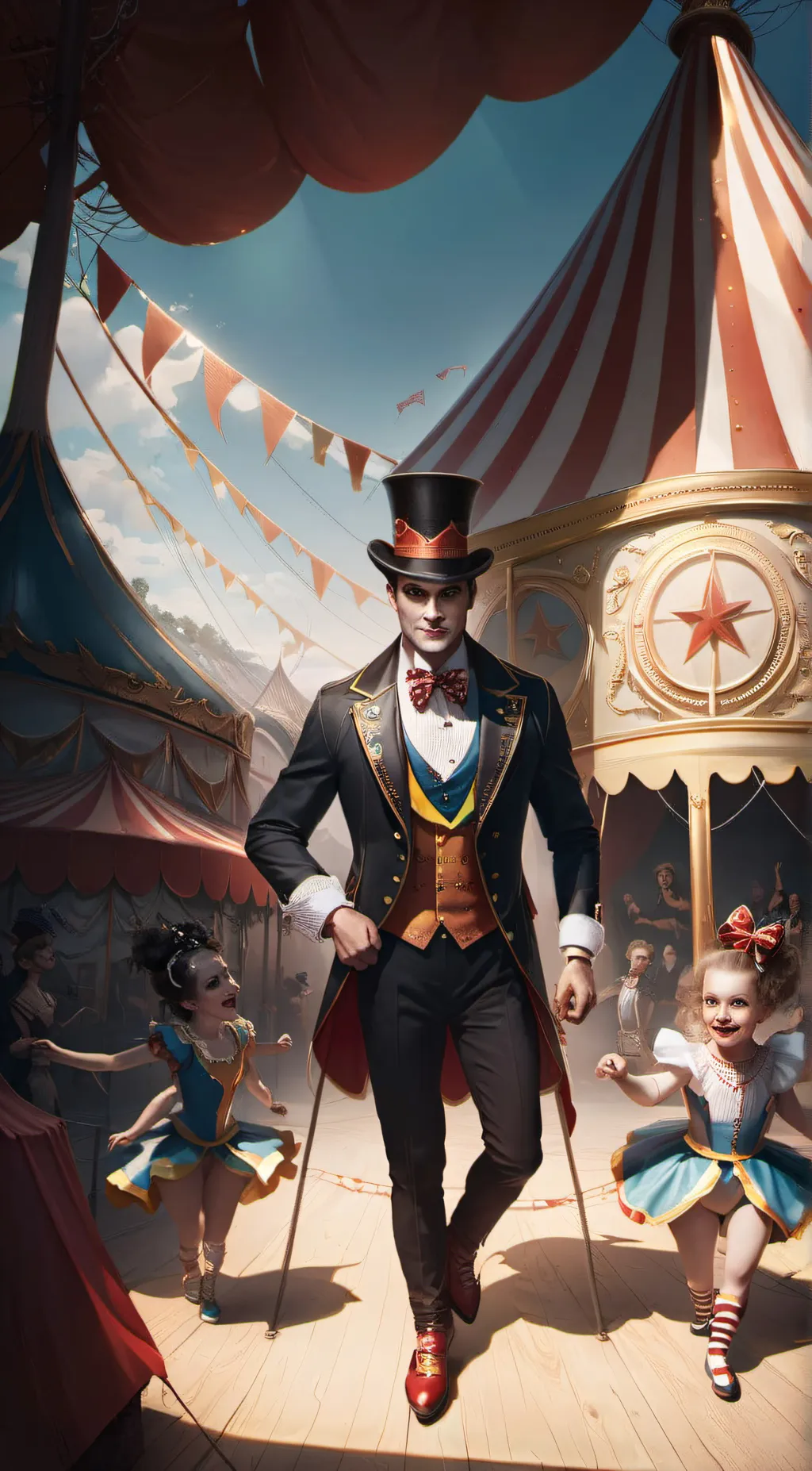 ai character: digital circus  background
