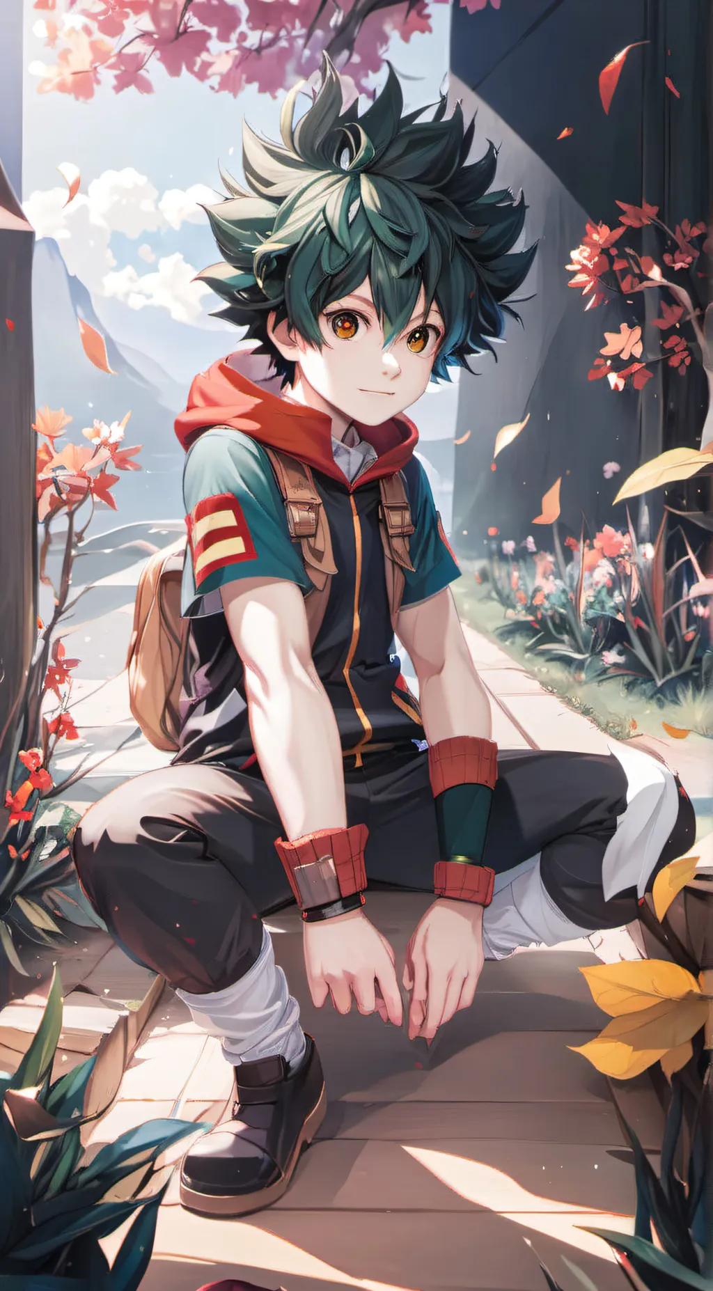 ai character: deku background