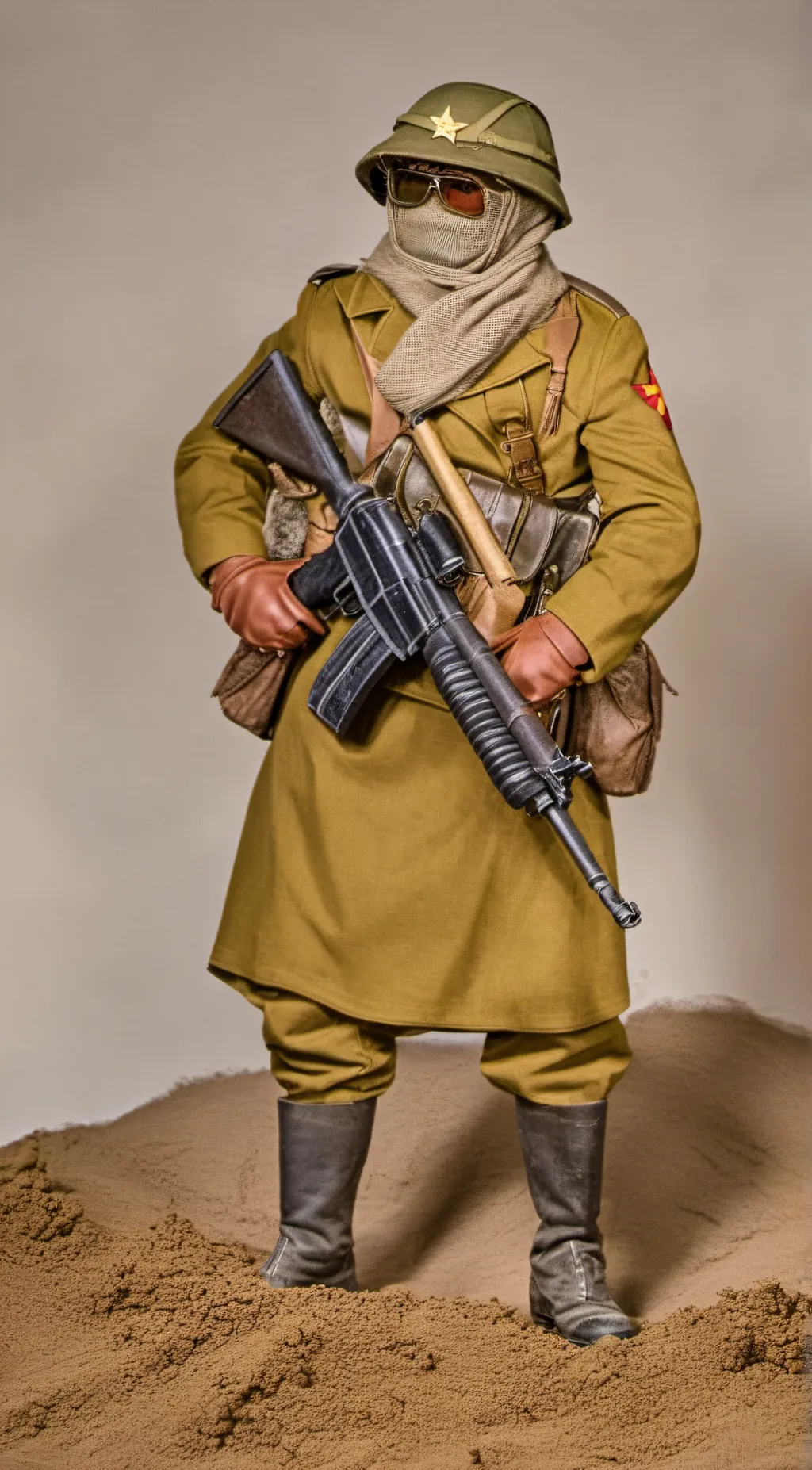 ai character: Soviet solider  background