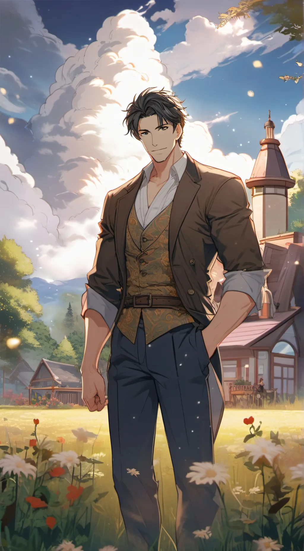 ai character: deno background