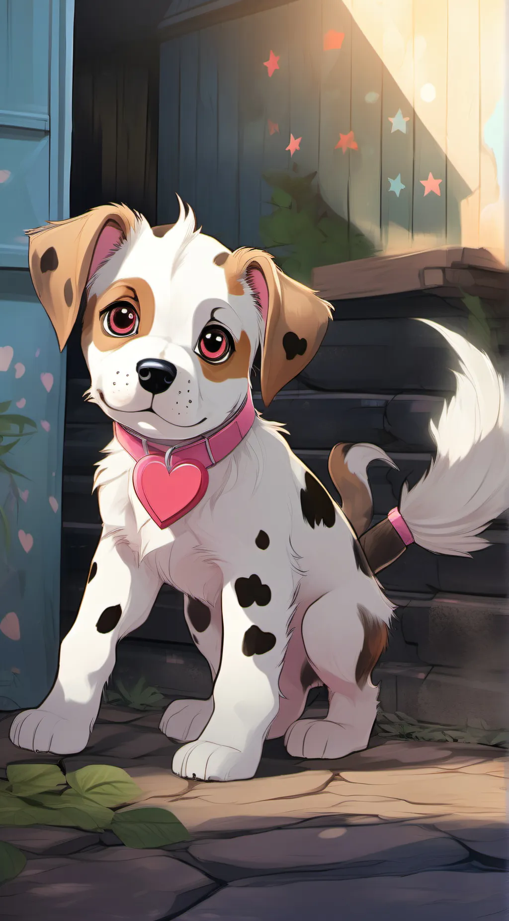 ai character: fluffy background