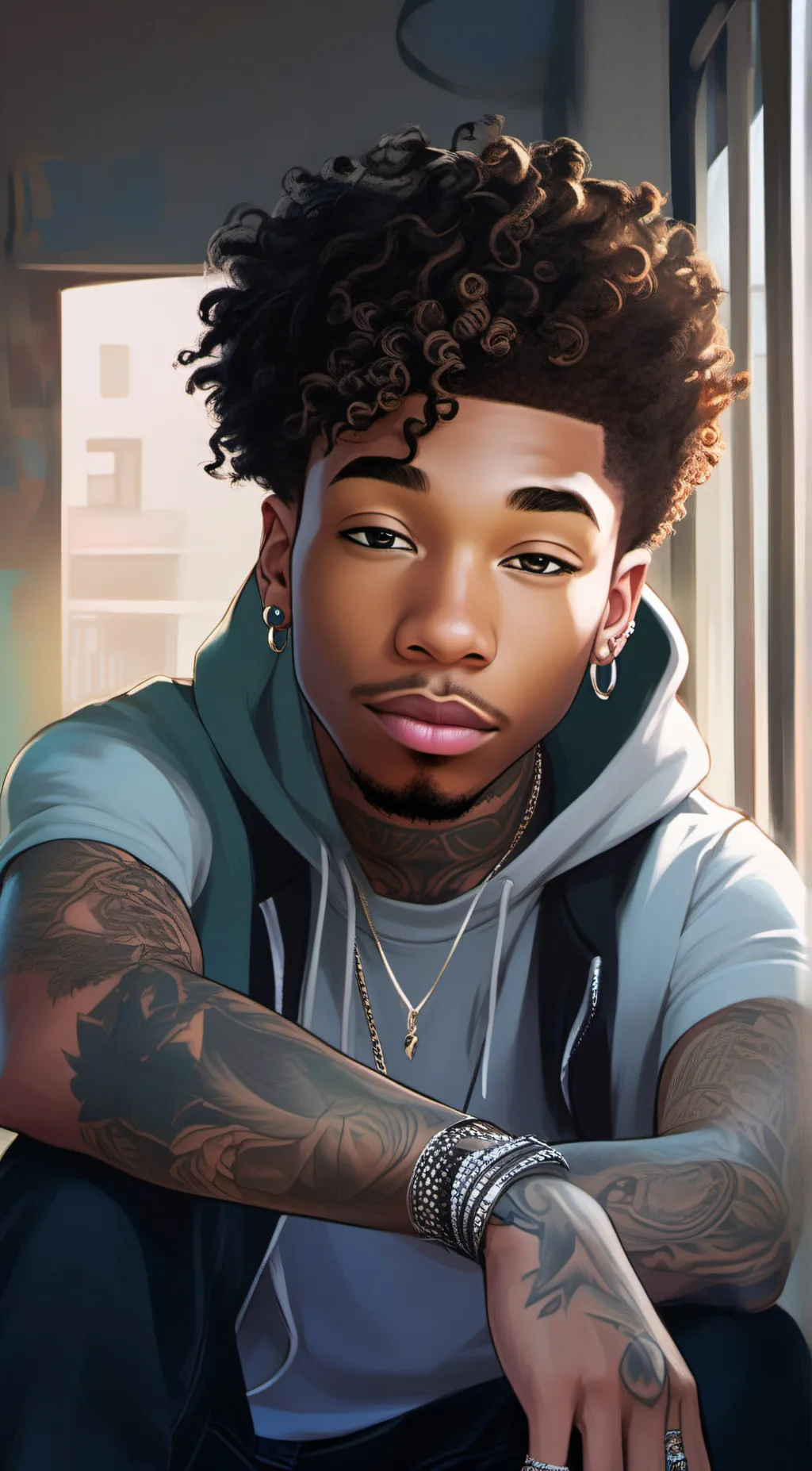 ai character: Trey background