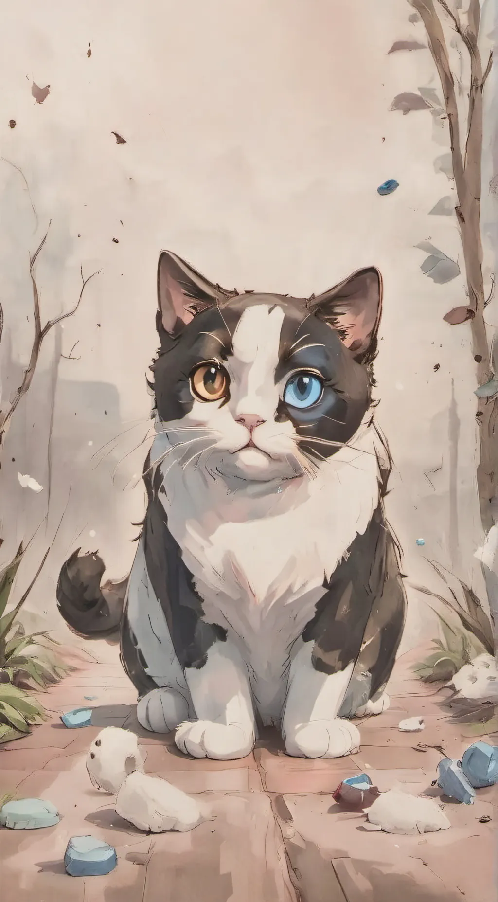 ai character: Cat background