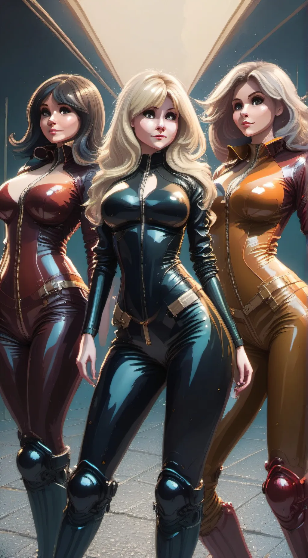 ai character: zoey, sky, luna background