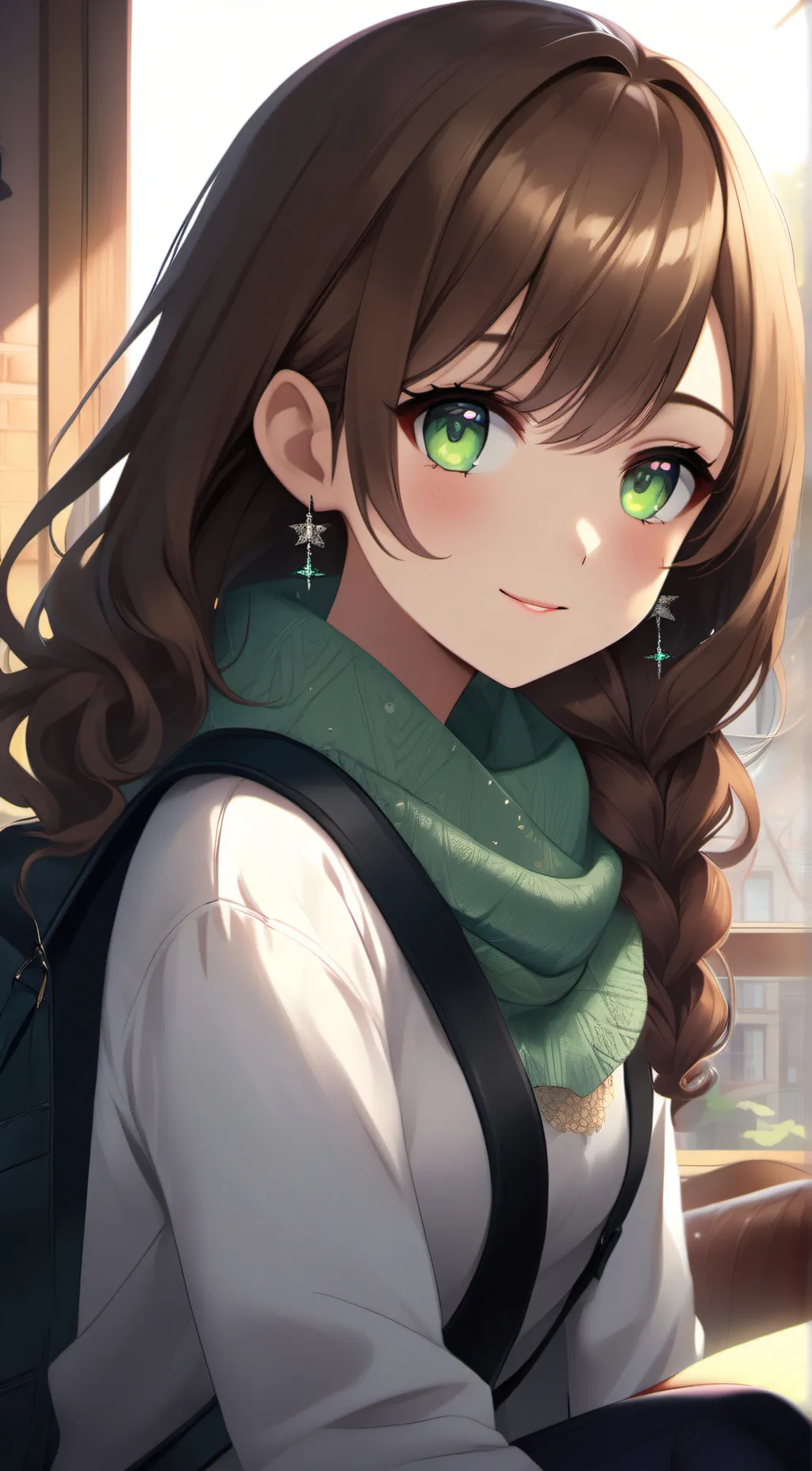 ai character: Amber background