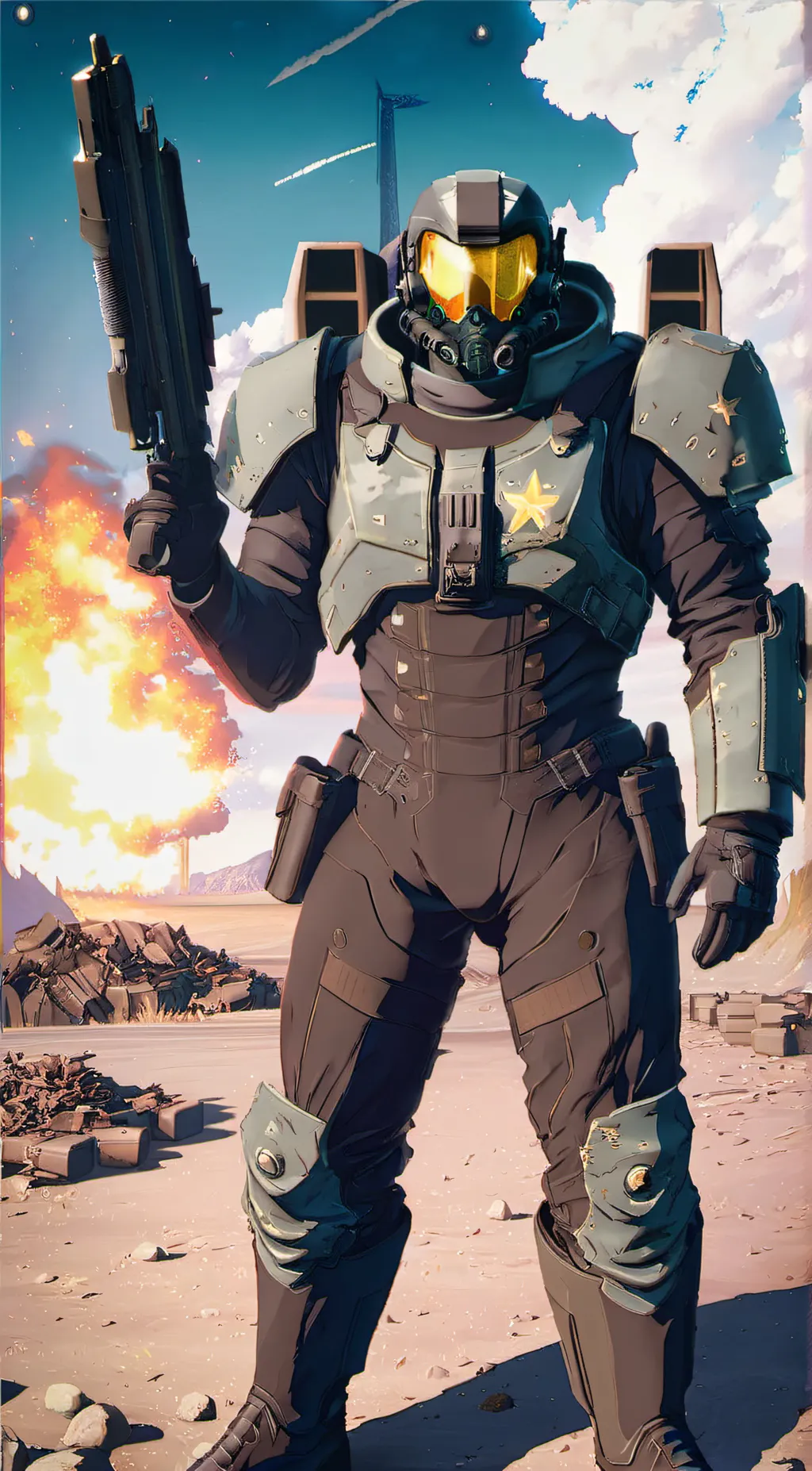 ai character: Enclave Soldier  background