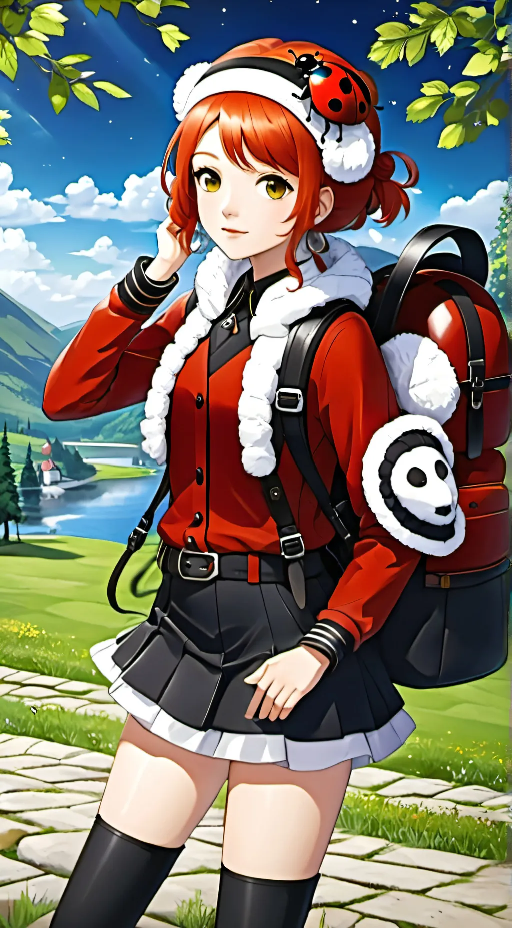 ai character: Ladybug background
