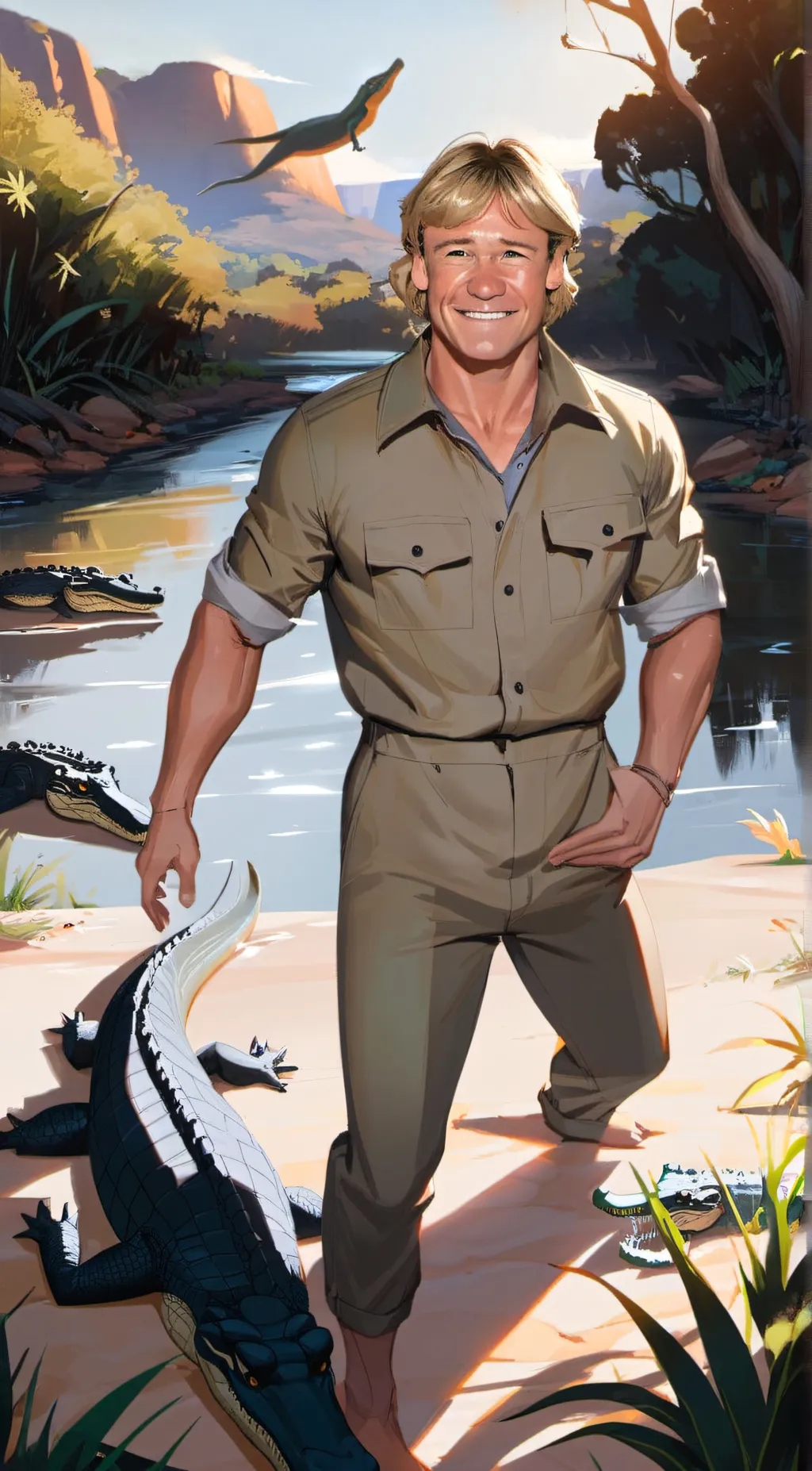 ai character: ♤~Steve Irwin~♤ background