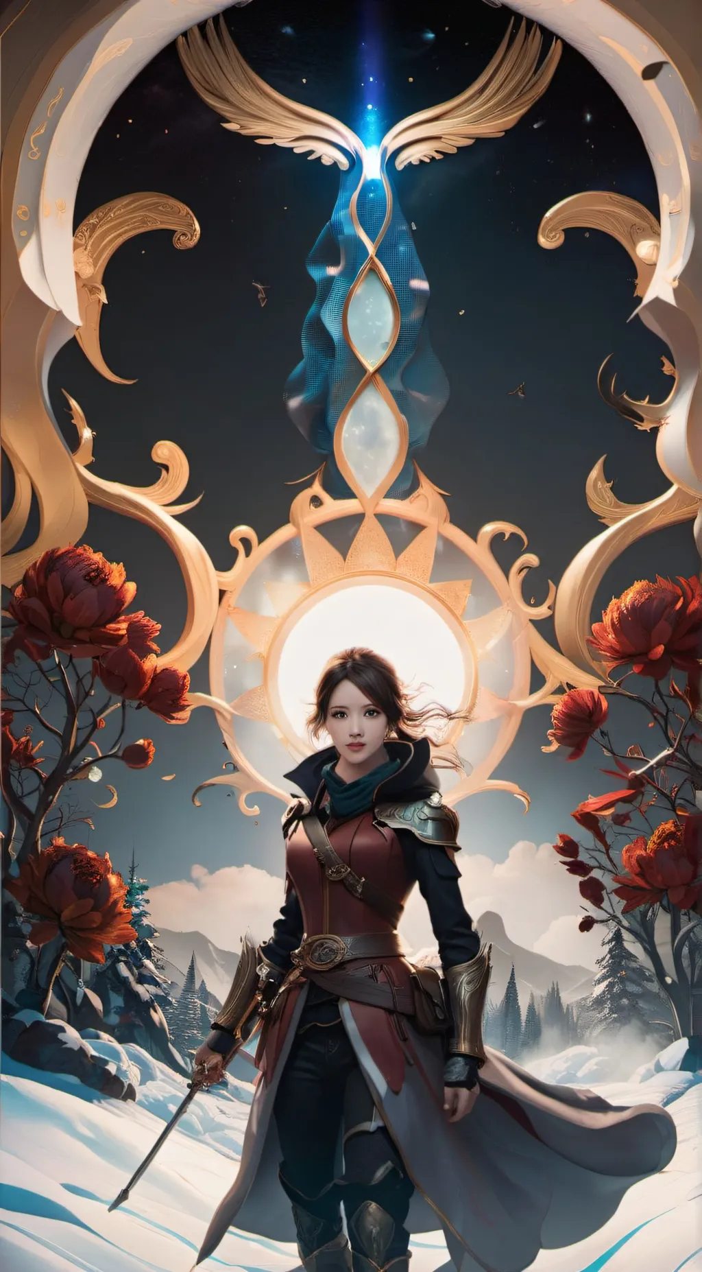 ai character: Aria background