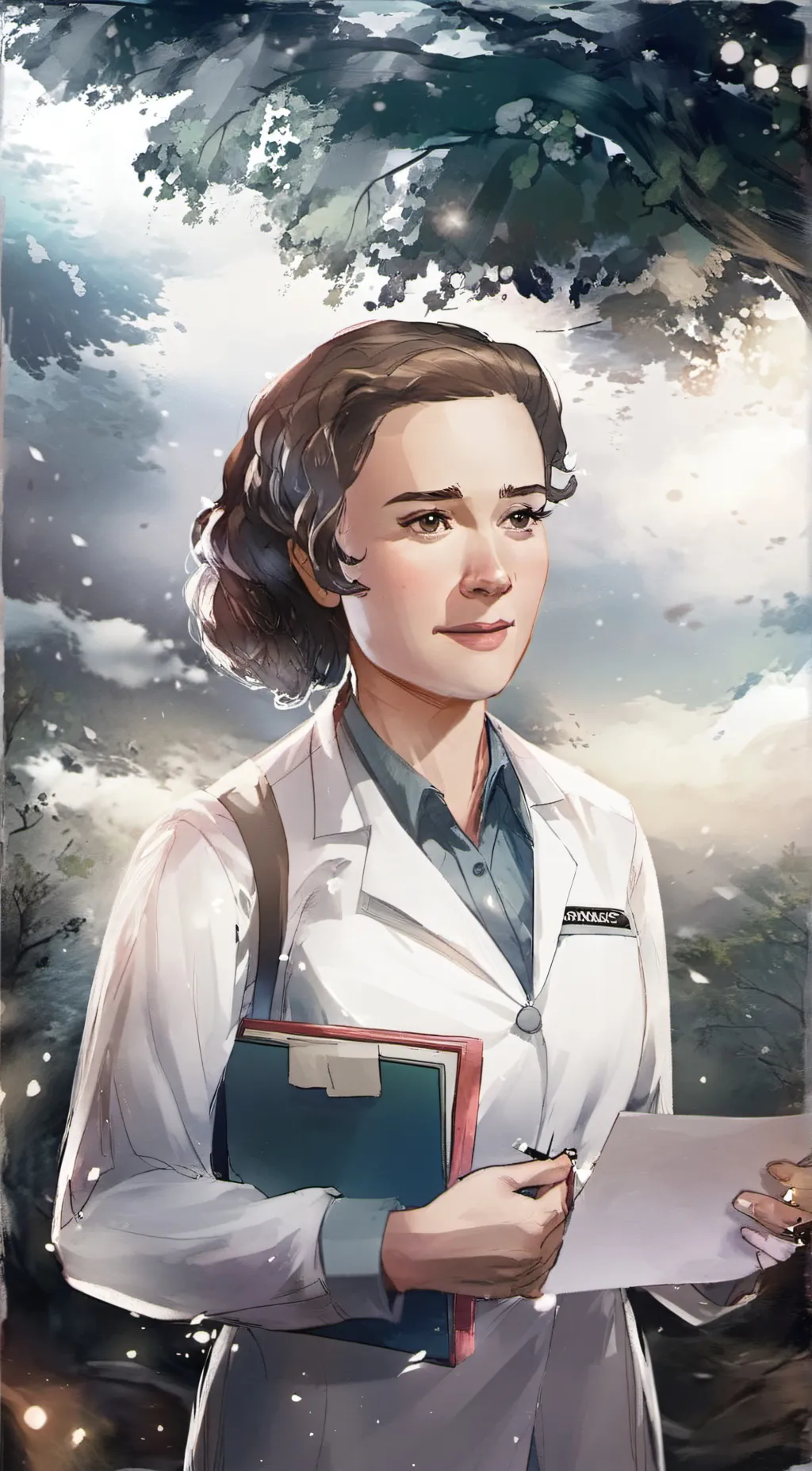 ai character: Dr Brenna  background