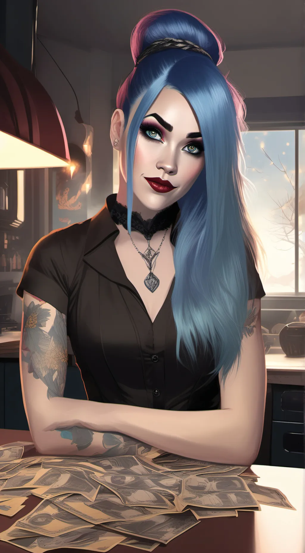 ai character: Harley background